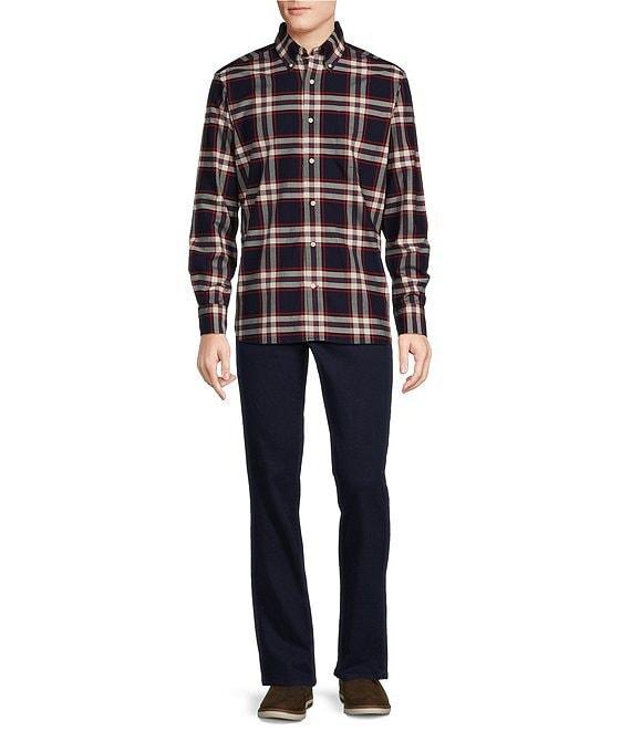Cremieux Blue Label Classic Fit Medium Plaid Oxford Long Sleeve Woven Shirt Product Image