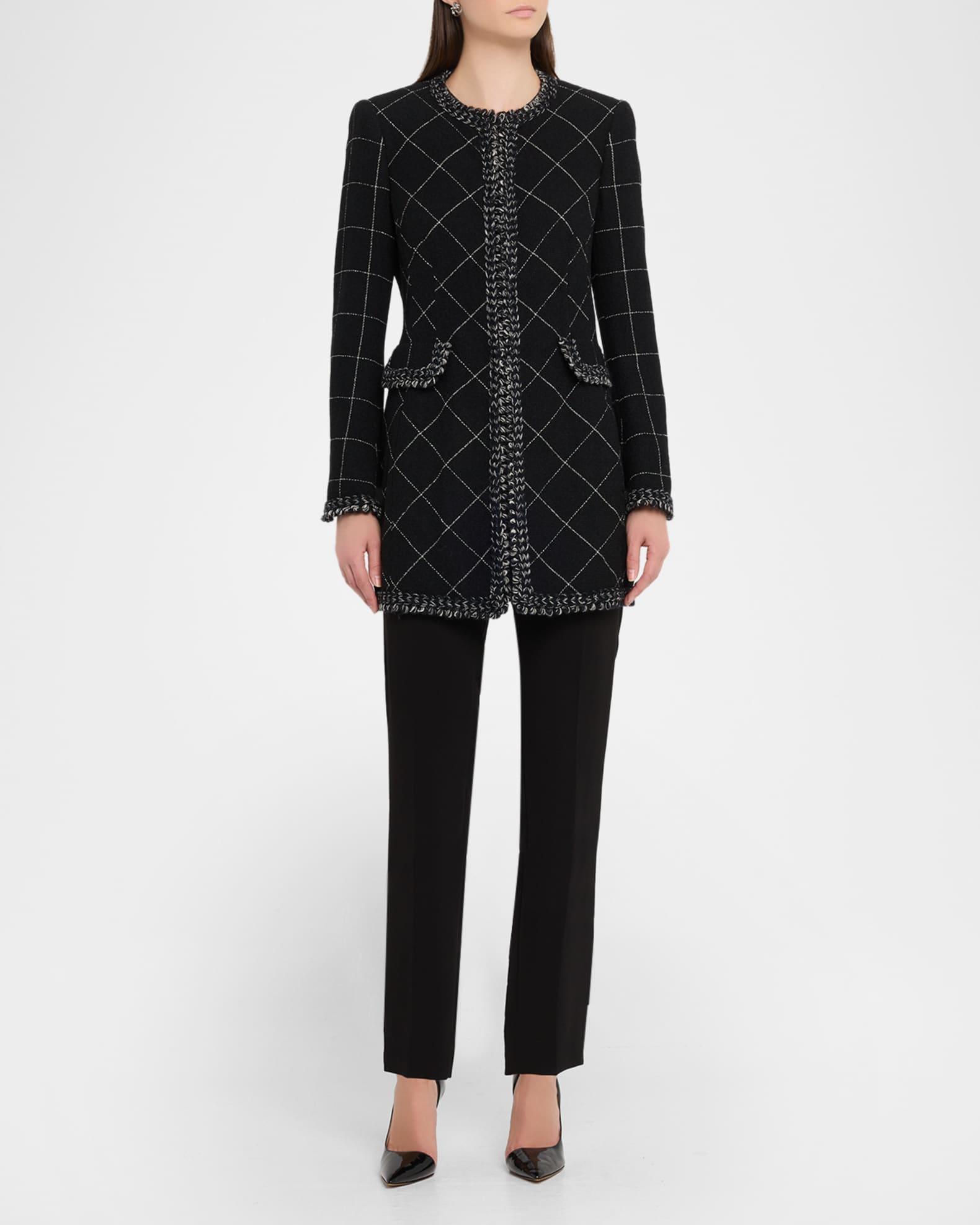 Windowpane Wool Single-Breasted Jacket Product Image