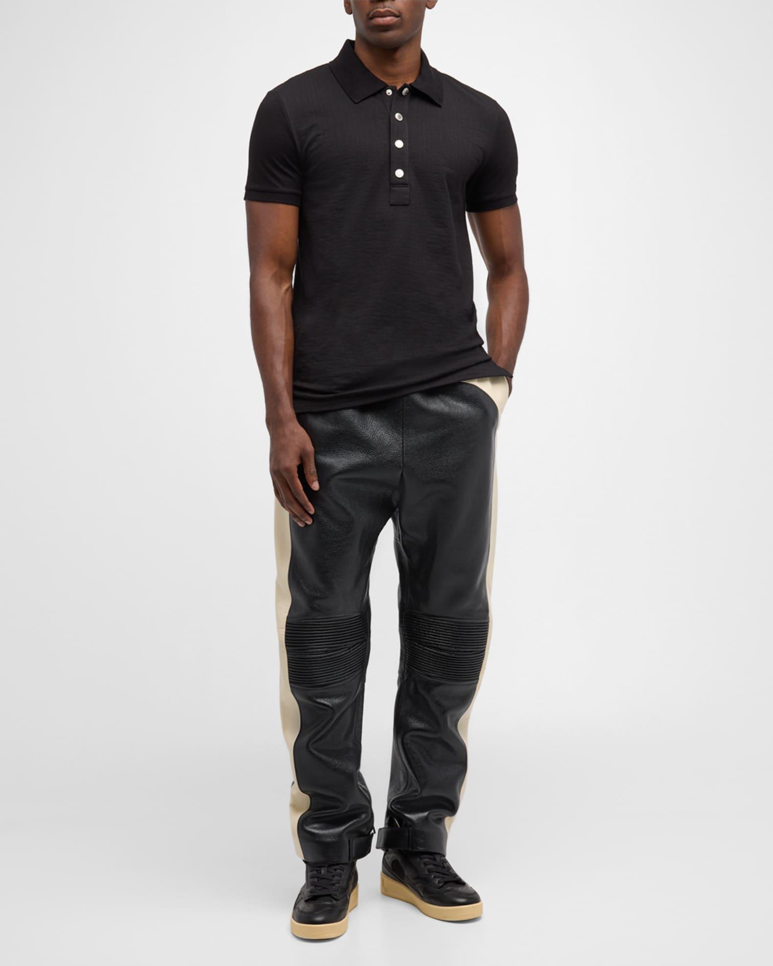 Men's Monogram Pique Polo Shirt Product Image