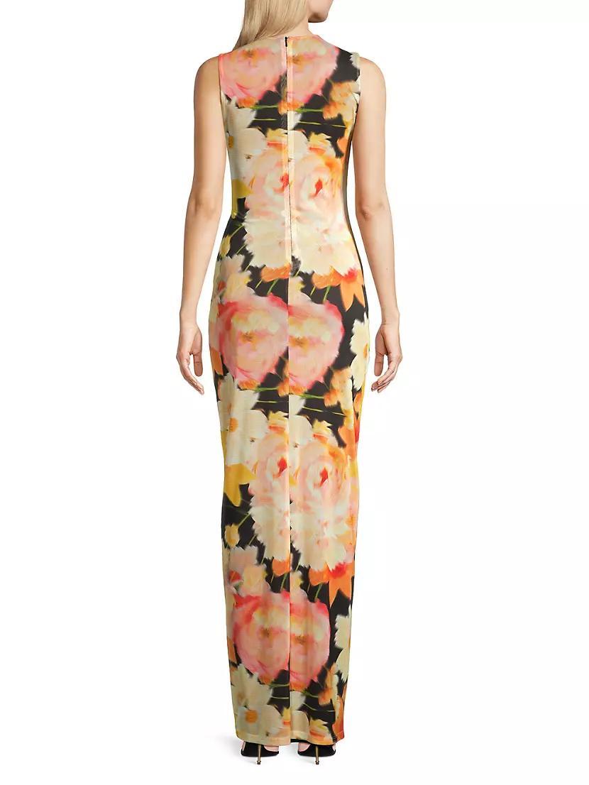 Eve Elaina Draped Floral Gown Product Image