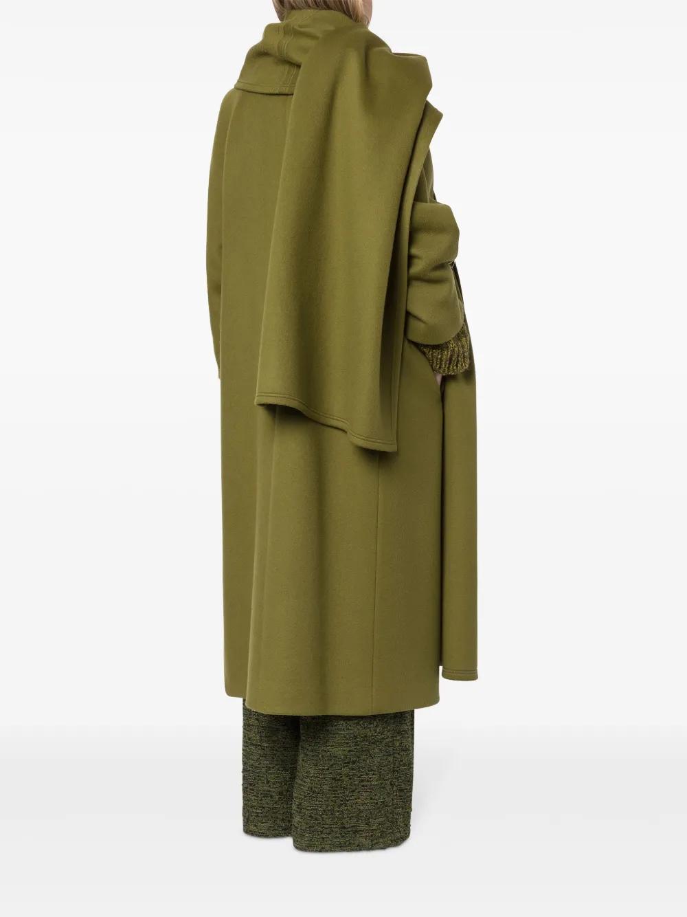 wool single-breasted coat  Product Image