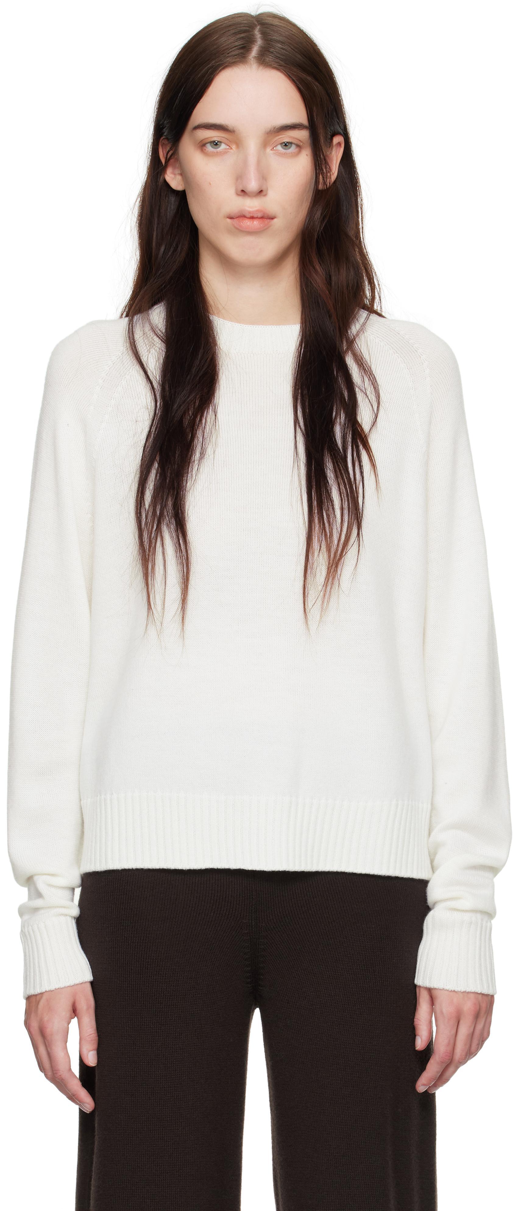 MAX MARA Off-white Salvia Sweater In 001 White Product Image