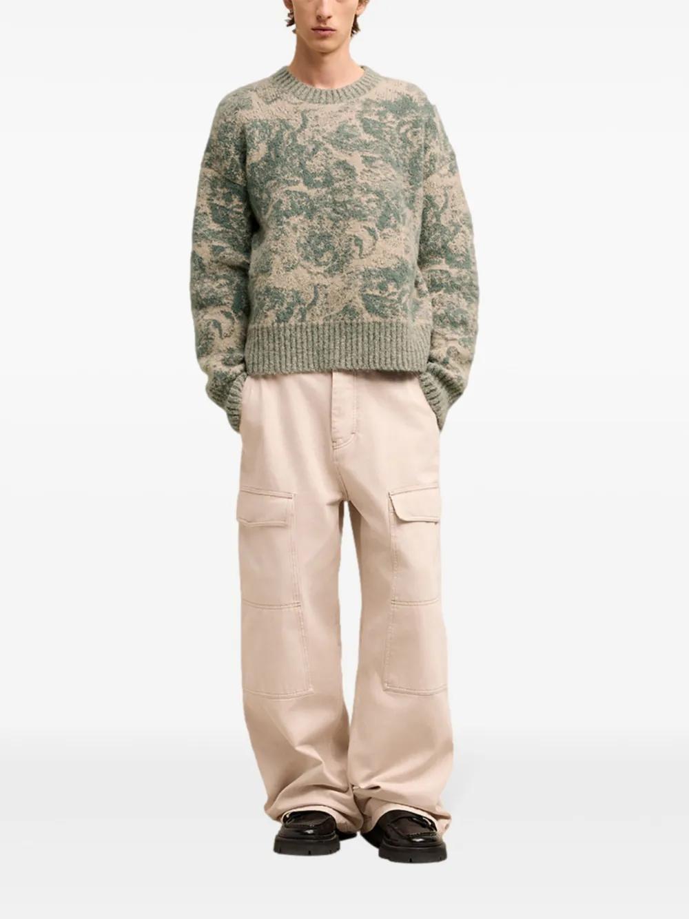 jacquard wool blend jumper Product Image