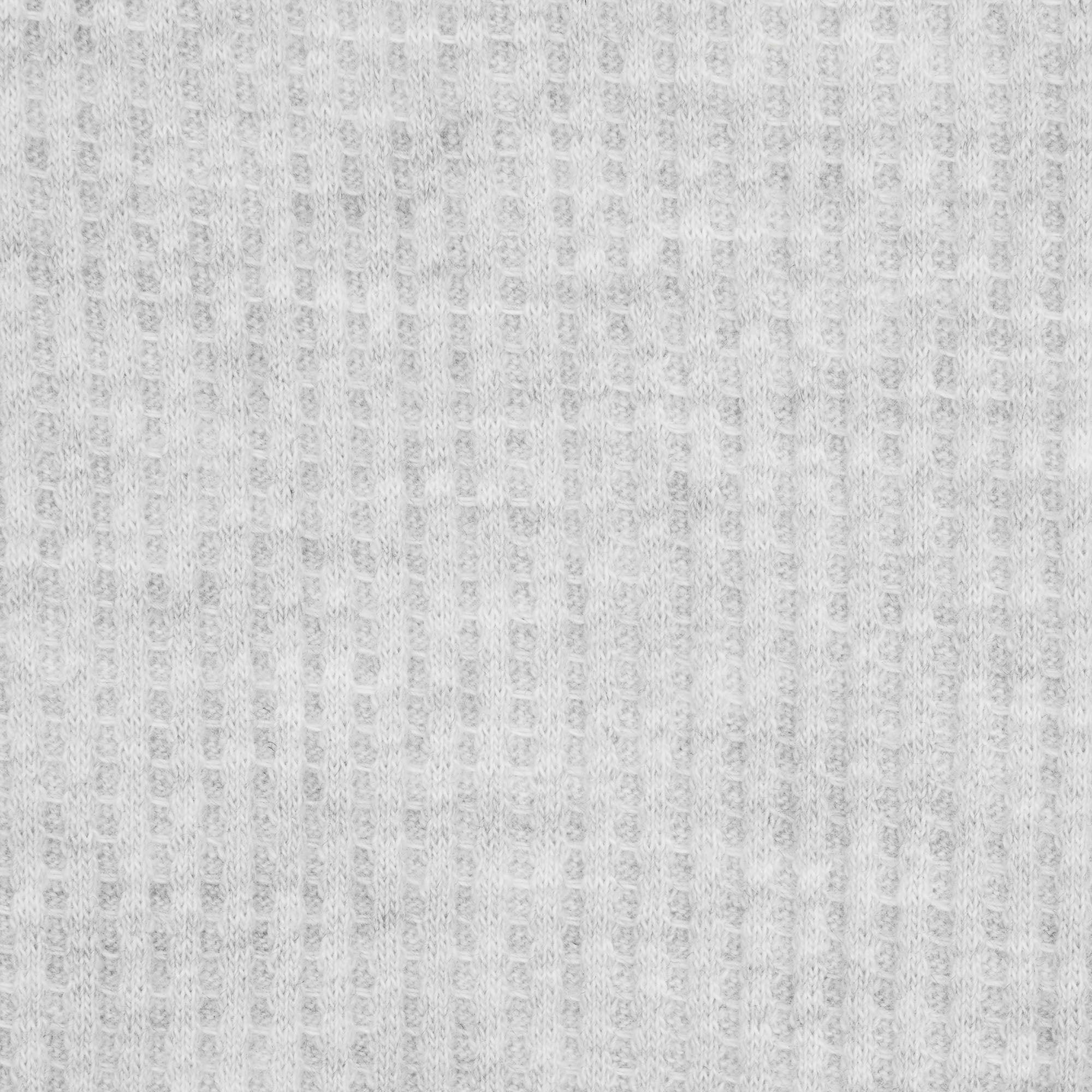 WAFFLE MENS SLIM LONG SLEEVE HENLEY | LIGHT HEATHER GREY Product Image