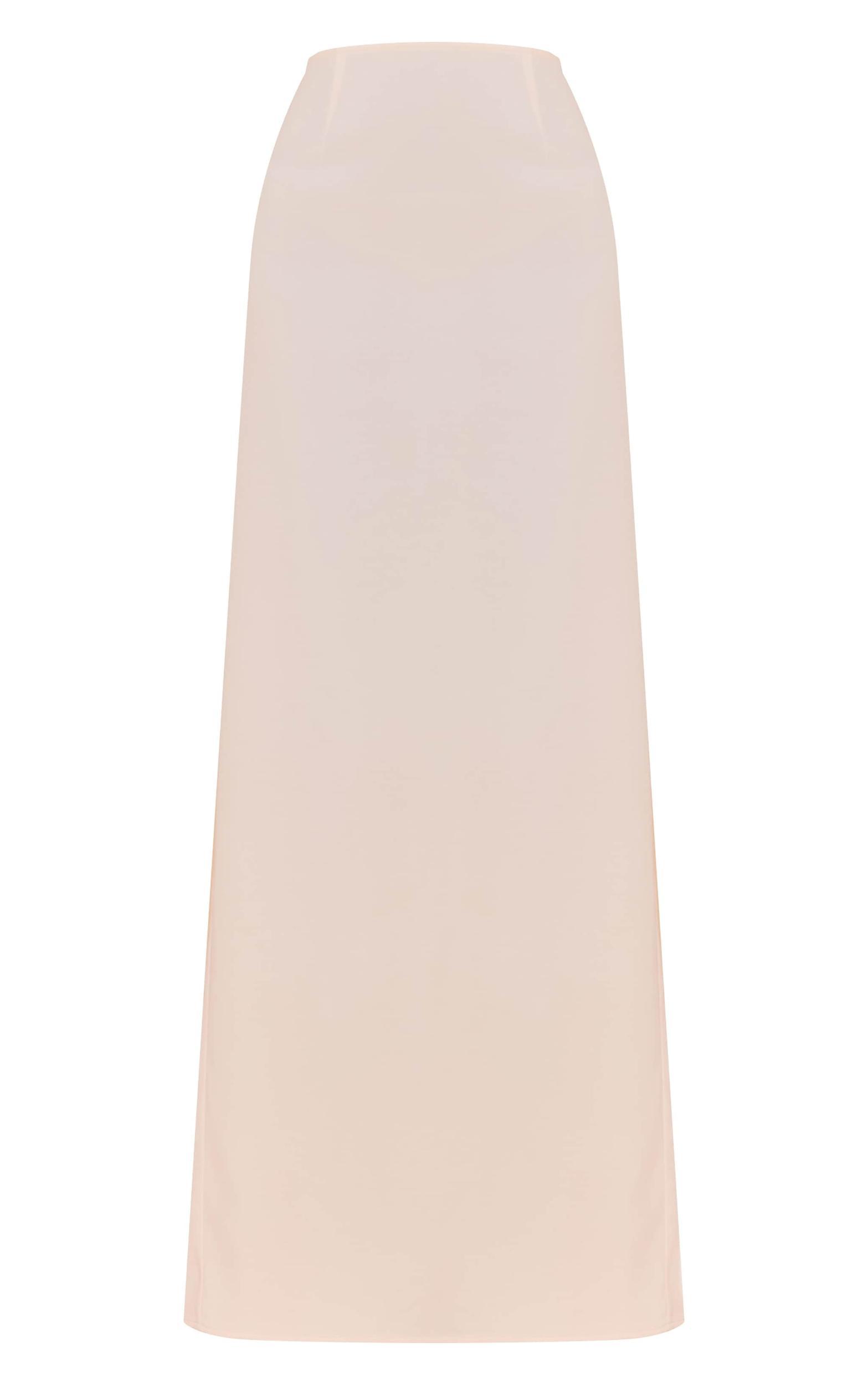  Cream Woven Maxi Skirt Product Image