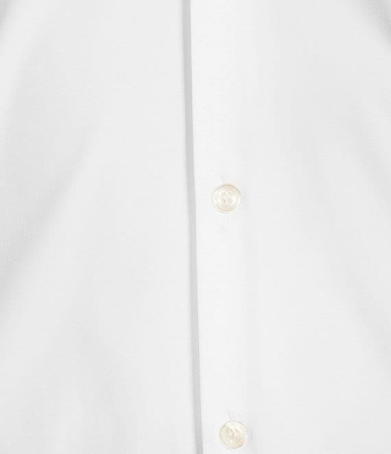 Murano Slim Fit Solid Heather Short Sleeve Woven Shirt Product Image