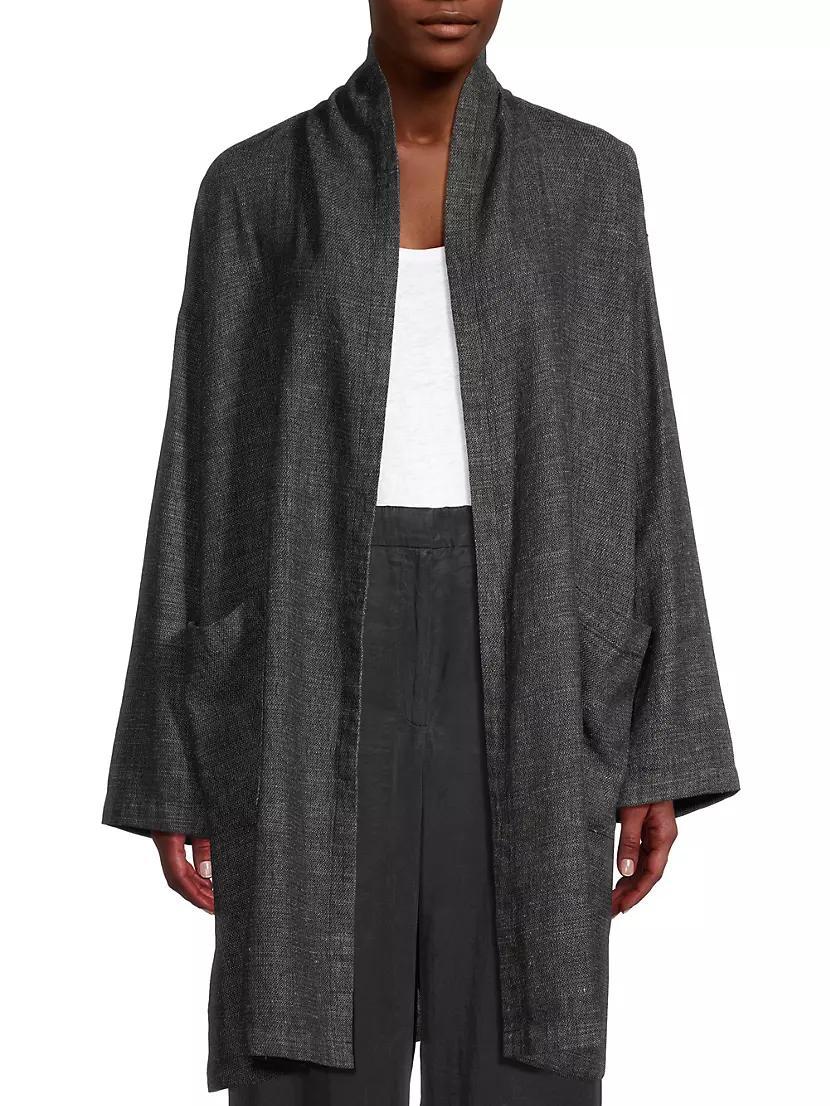 Kimono-Inspired Hemp-Cotton Coat Product Image