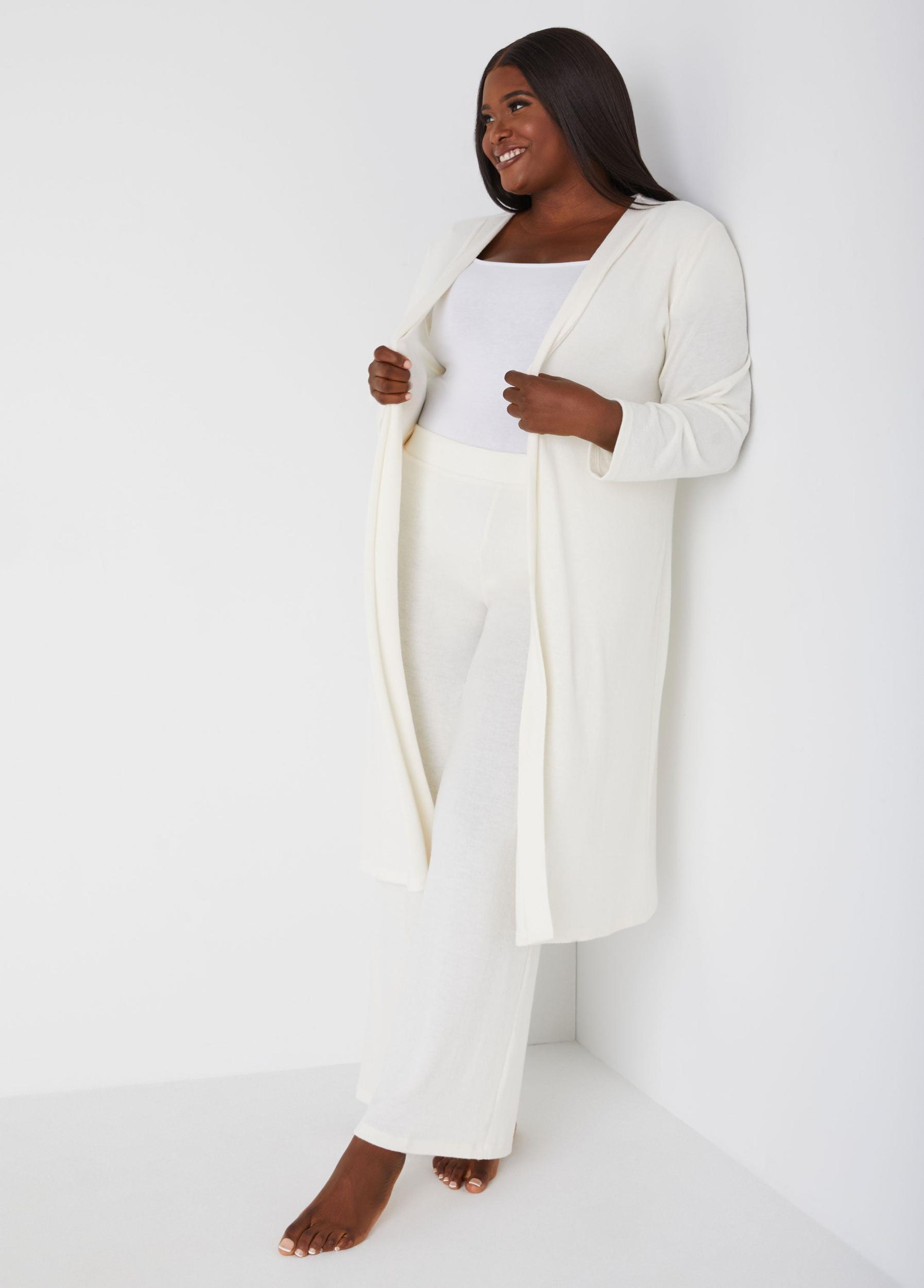 Plus Size Brushed Hacci Knit Lounge Pants Ashley Stewart Product Image