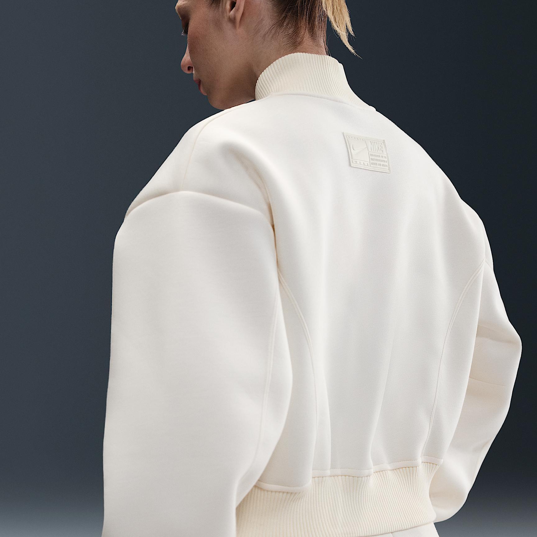 Womens Nike Sportswear Modern Fleece Oversize Destroyer Jacket | IB2679-133 Product Image