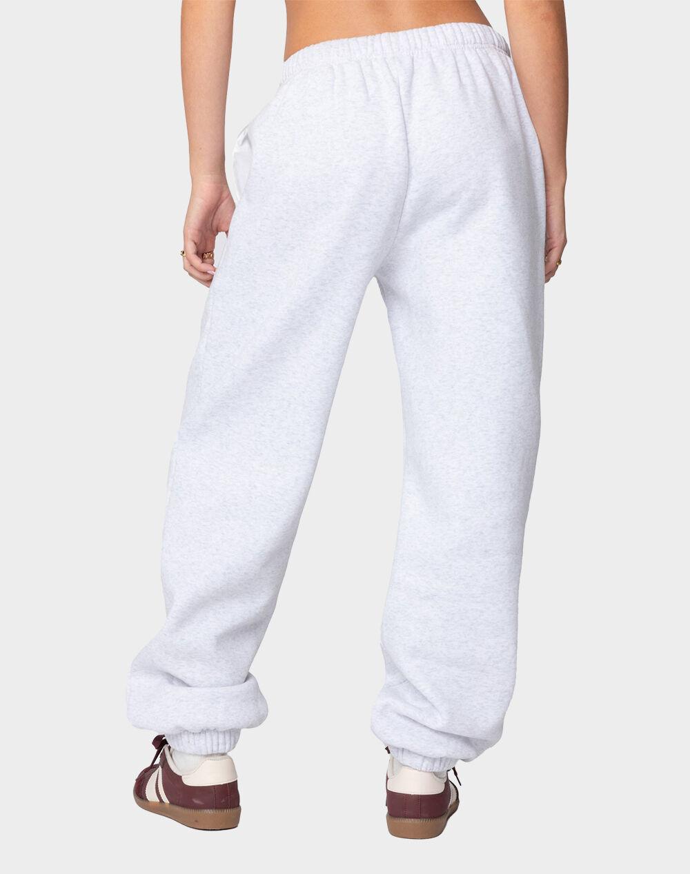EDIKTED Billiard Oversized Sweatpants - GRAY Product Image