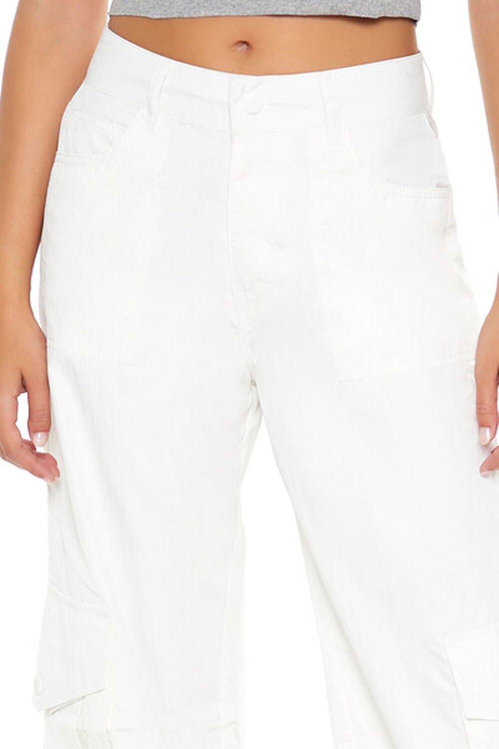 High-Rise Wide-Leg Cargo Pants | Forever 21 Product Image