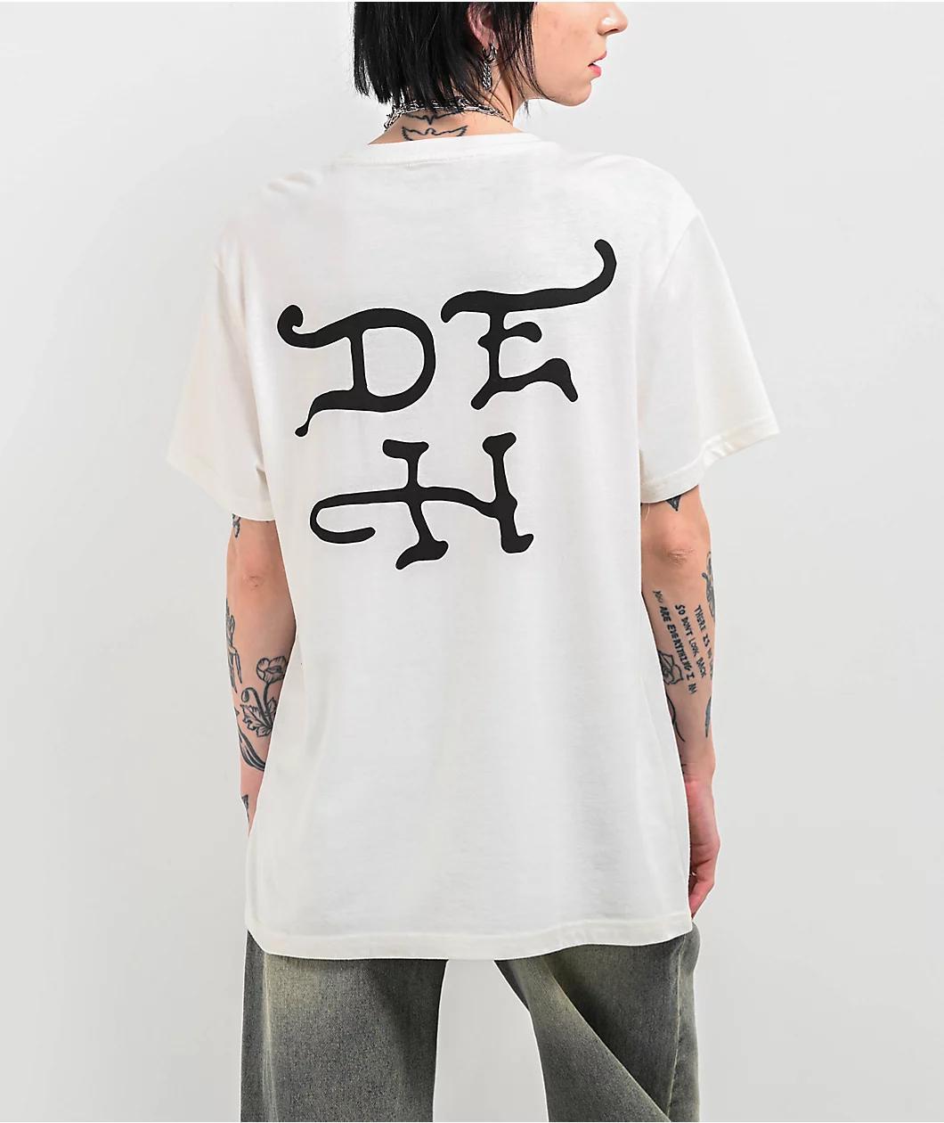 Ed Hardy Flame Skull White T-Shirt Product Image