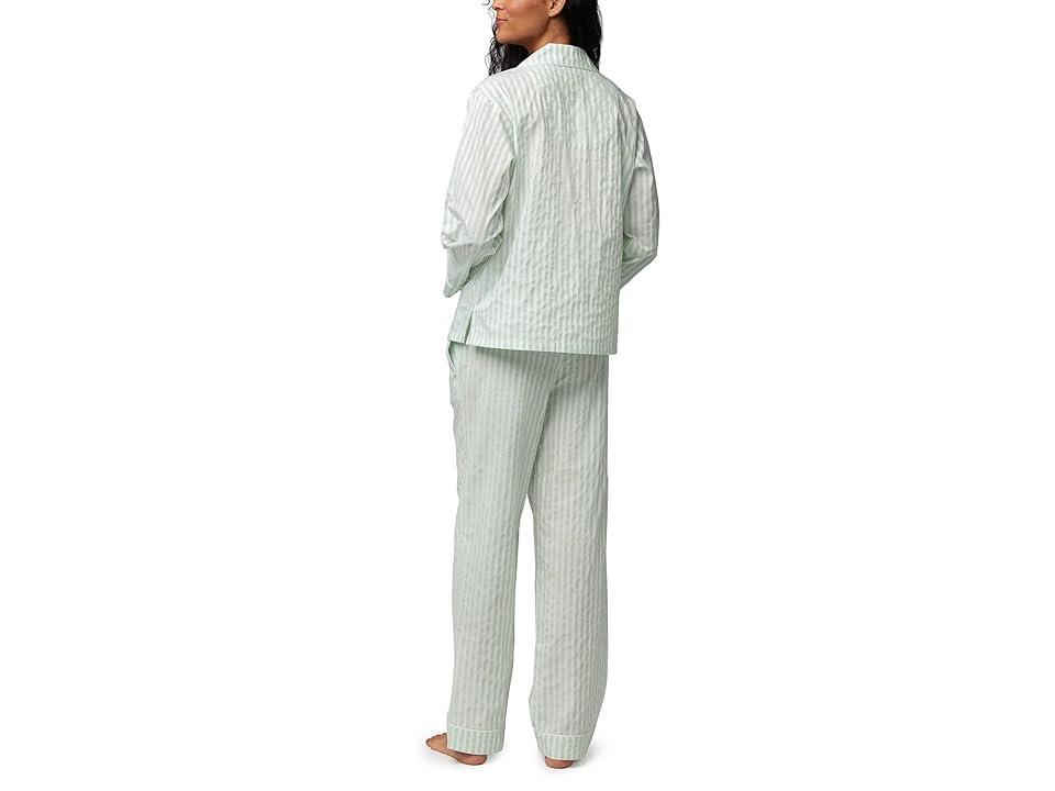 Bedhead PJs Long Sleeve Classic PJ Set (Mint 3-D Stripe) Women's Pajama Sets Product Image