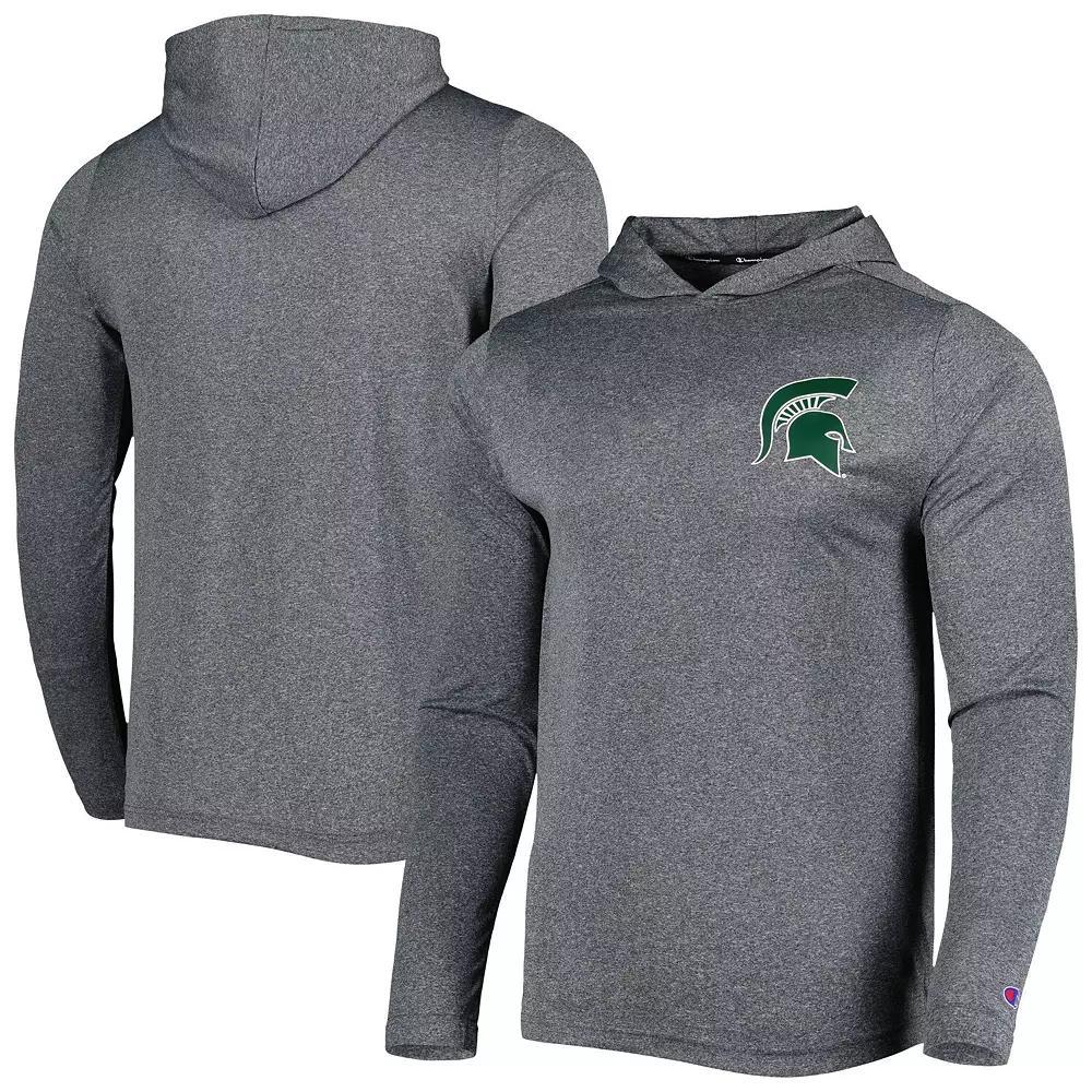 Men's Champion Gray Michigan State Spartans Hoodie Long Sleeve T-Shirt,  Product Image