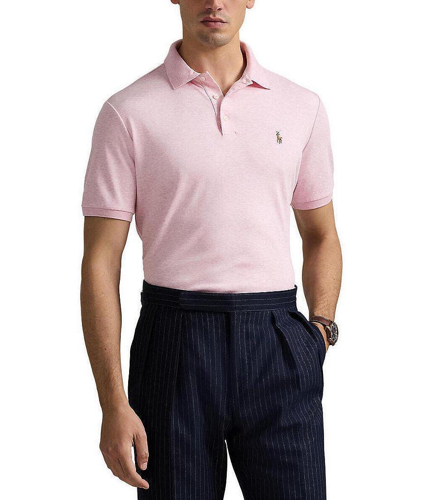 Polo Ralph Lauren Big & Tall Classic Fit Soft Cotton Multi-Colored Pony Polo Shirt Product Image