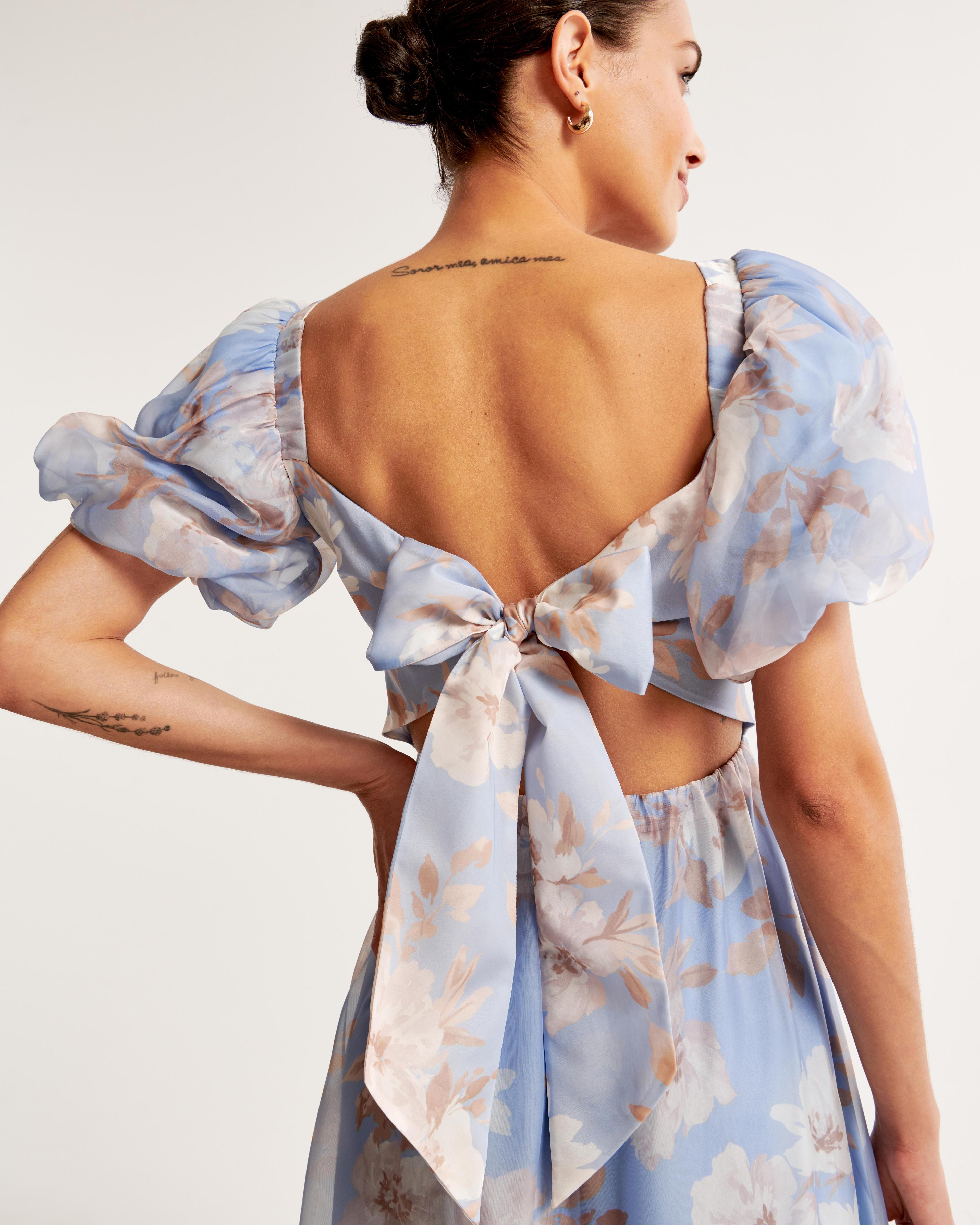 The A&F Emerson Drama Bow-Back Maxi Dress Product Image