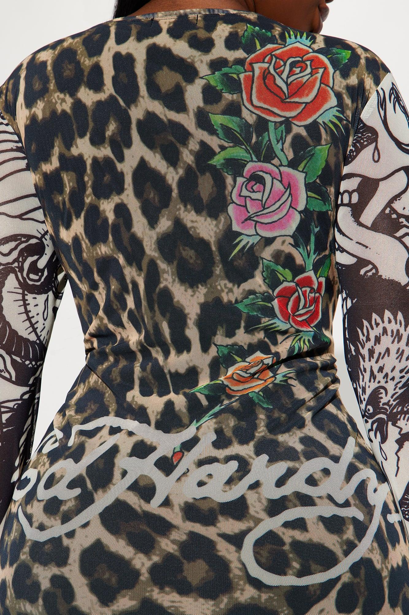 Ed Hardy Leopard Mini Dress - Leopard Product Image