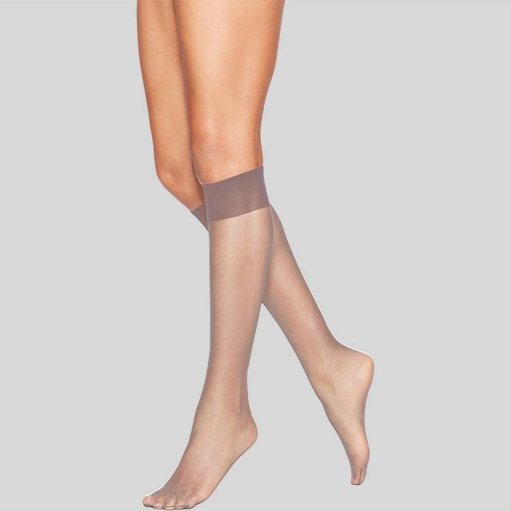 L'eggs Everyday Women's 10pk Knee Highs - Suntan L Product Image