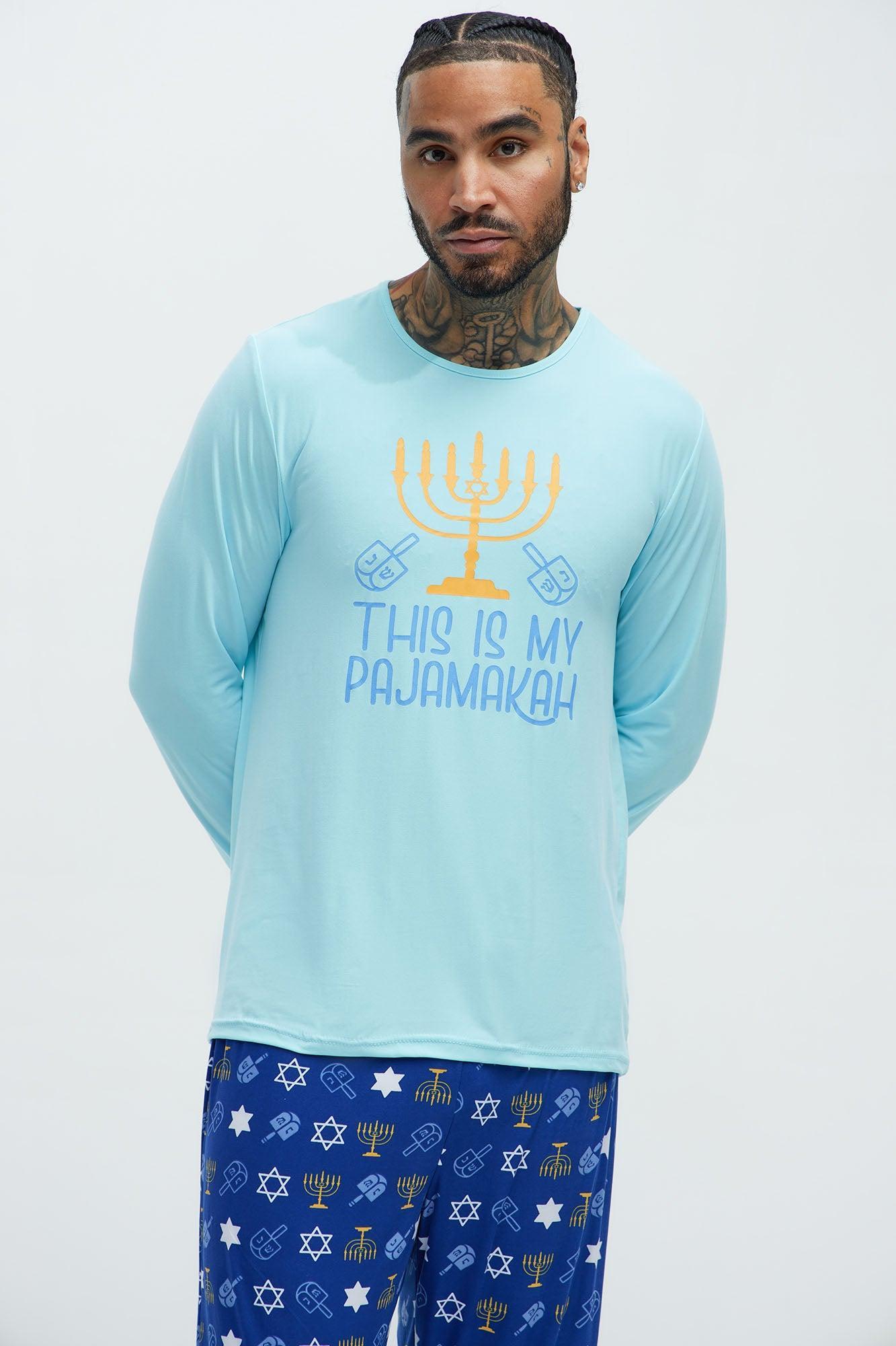 This Is My Pajamaka PJ Holiday PJ Set - Blue Product Image