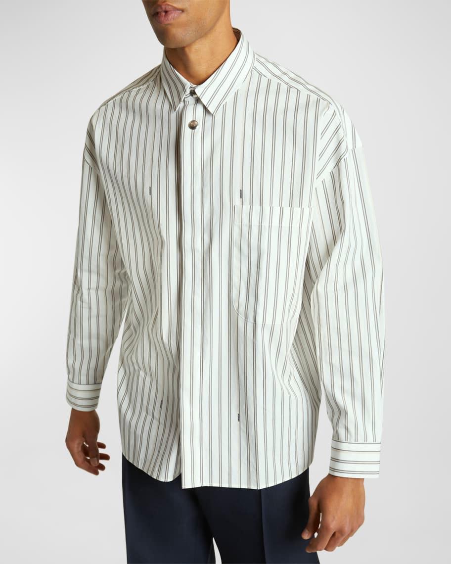 Mens Signature Striped Sport Shirt Product Image