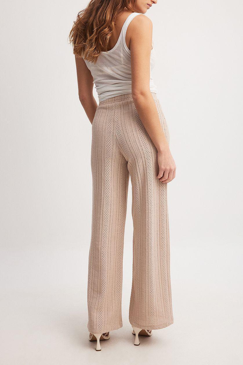 Crochet Mid Waist Trousers Product Image