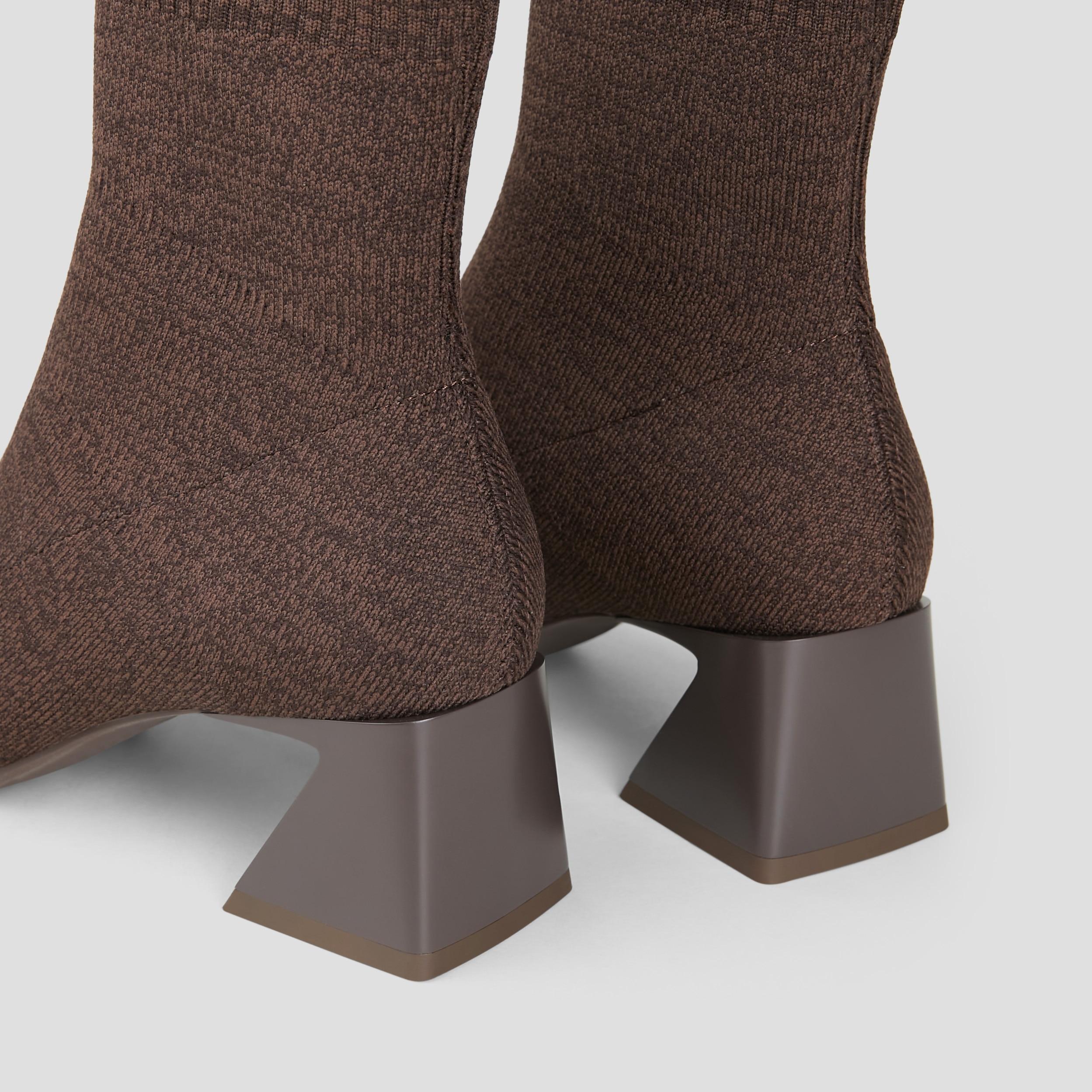 Square-Toe Water-Repellent Boots (Margot Wedge Bootie) Product Image