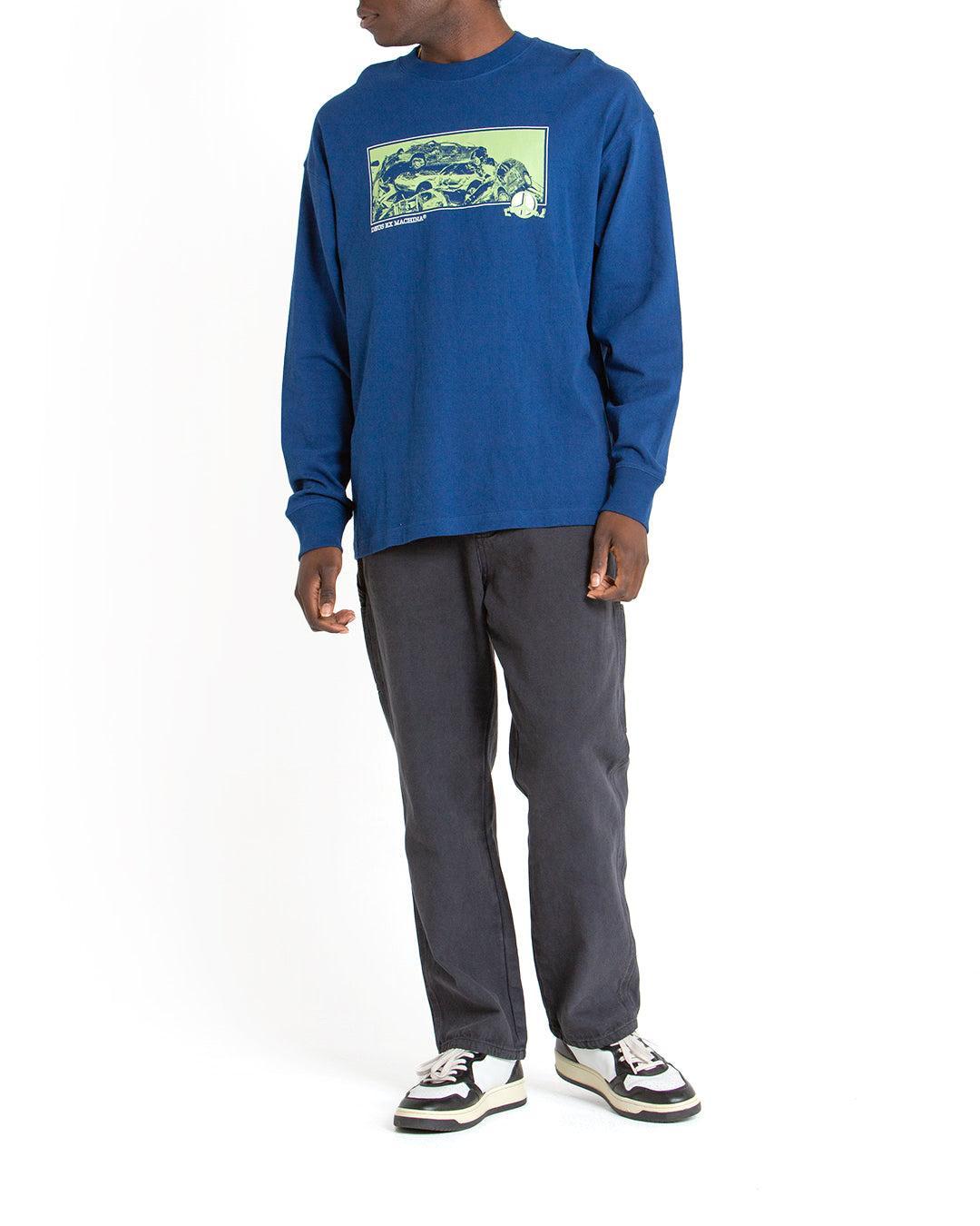Piece Of Scrap Long Sleeve Tee - Blue Product Image