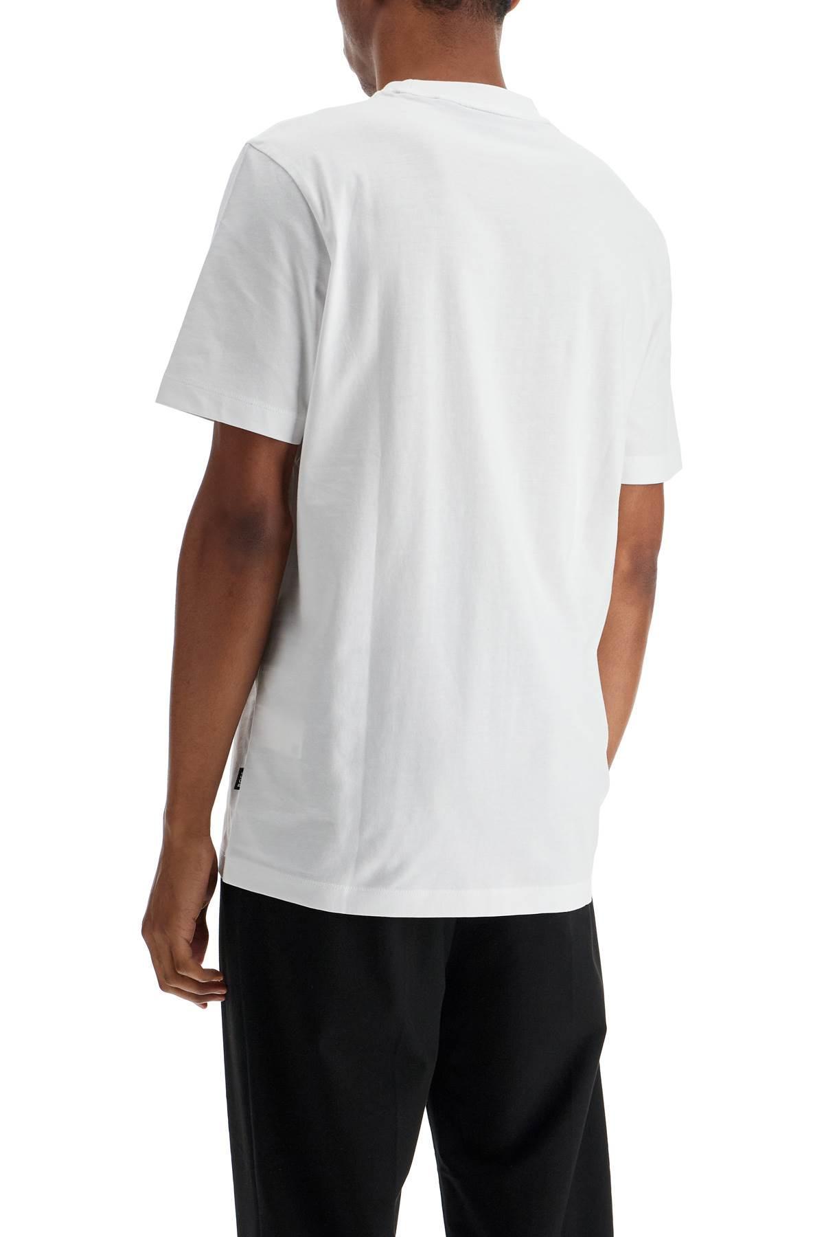 HUGO BOSS Boss Men's Embroide T-shirt In White Product Image