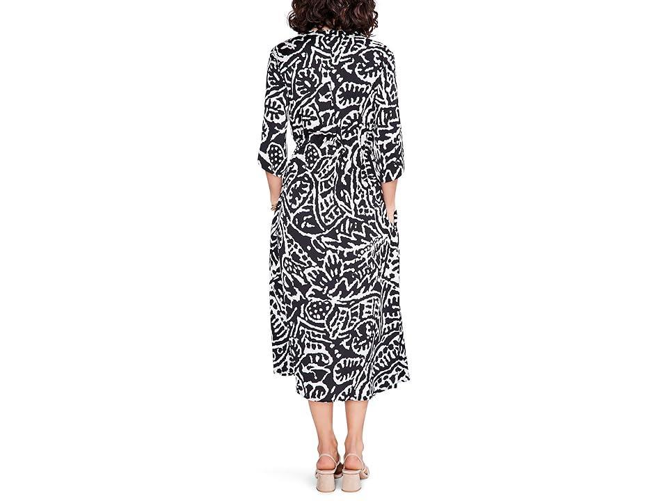 NIC+ZOE Onyx Stamp Dress Multi) Women's Clothing Product Image