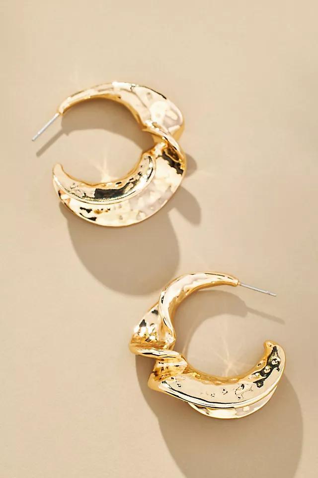 Molten Twist Hoop Earrings Product Image