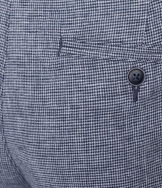 Roundtree & Yorke Andrew Fit Flat Front Linen Chino Pants Product Image