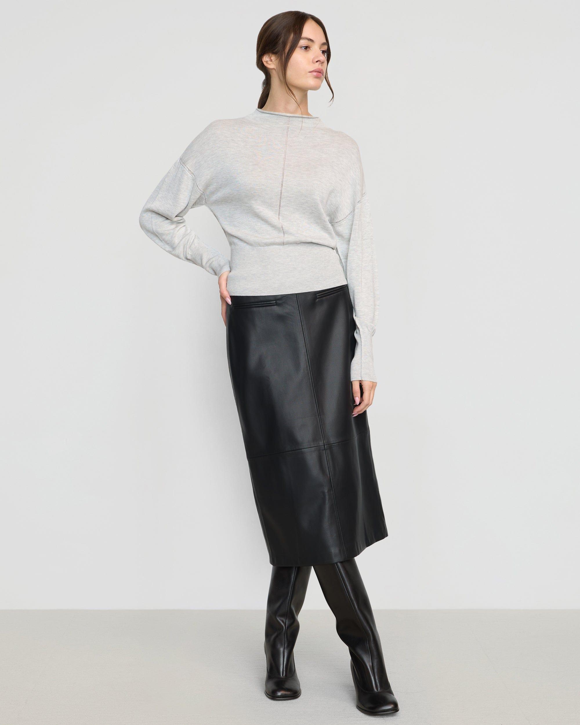 Jillian Pointelle Tencel-Wool Sweater Product Image