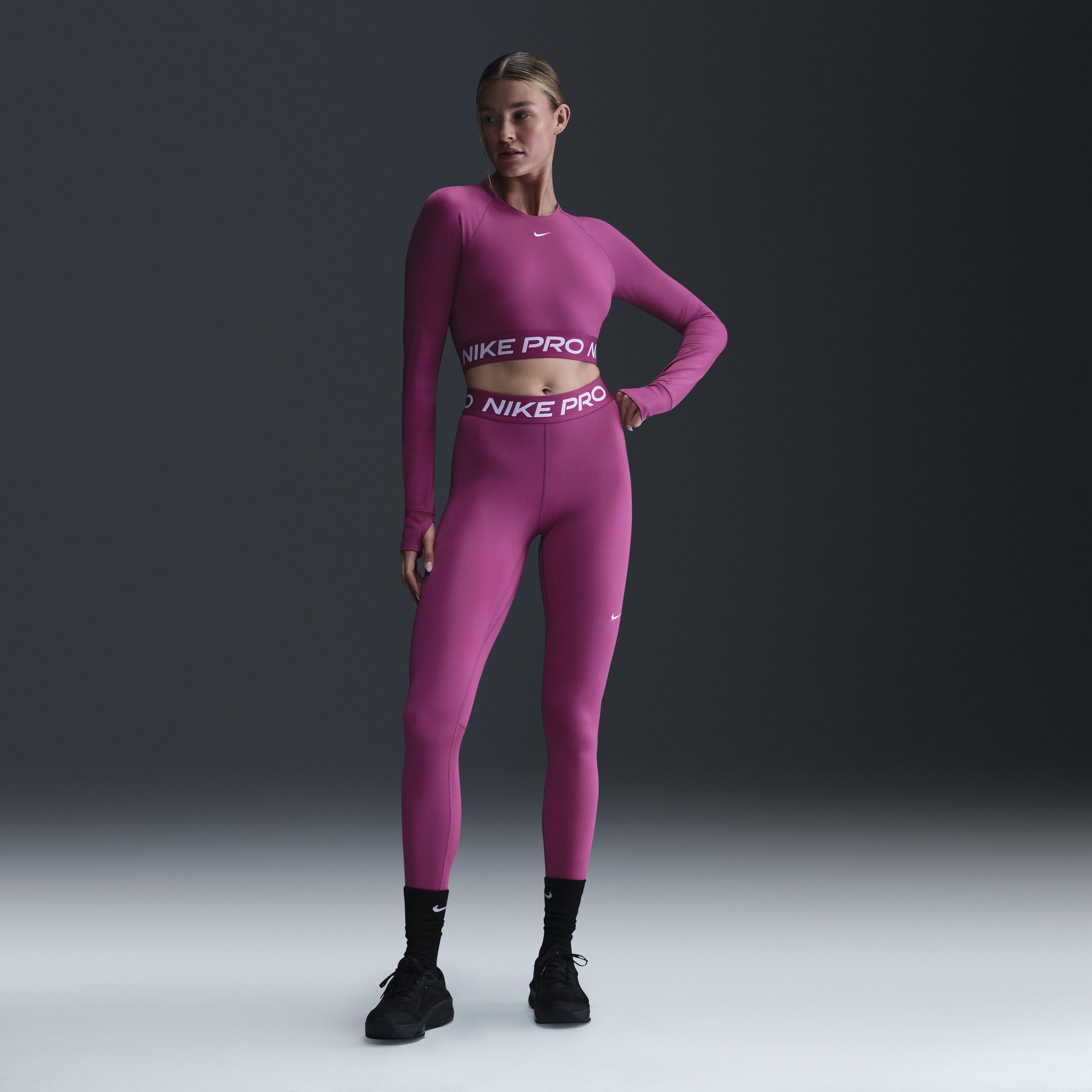 Nike Pro Women's Dri-FIT Cropped Long-Sleeve Top Product Image