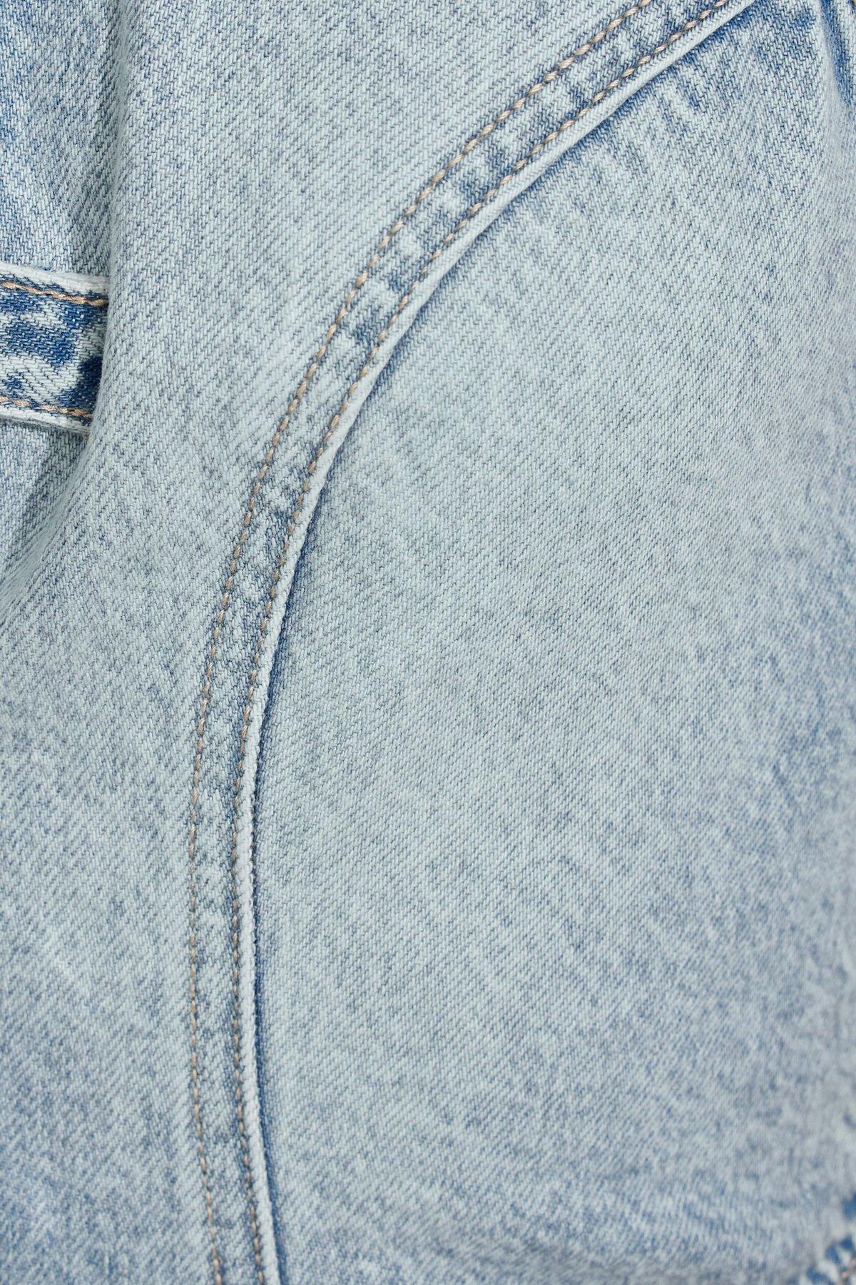 Buckled Denim Halter Top Product Image