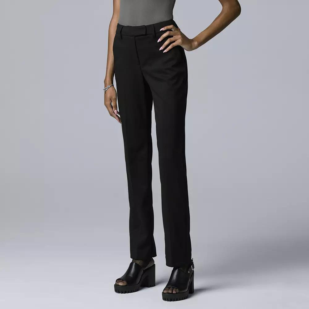 Petite Simply Vera Vera Wang High Rise Flare Trouser, Adult Unisex,  Product Image