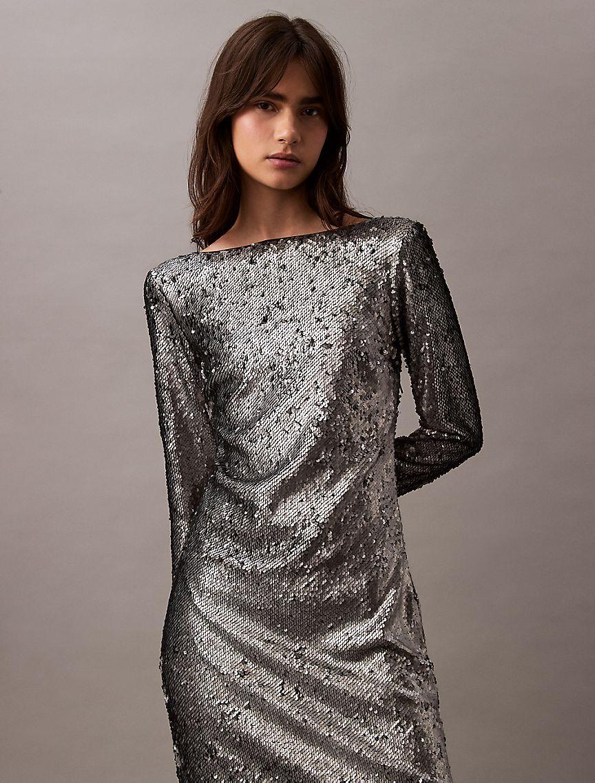 Sequin Midi Dress Product Image
