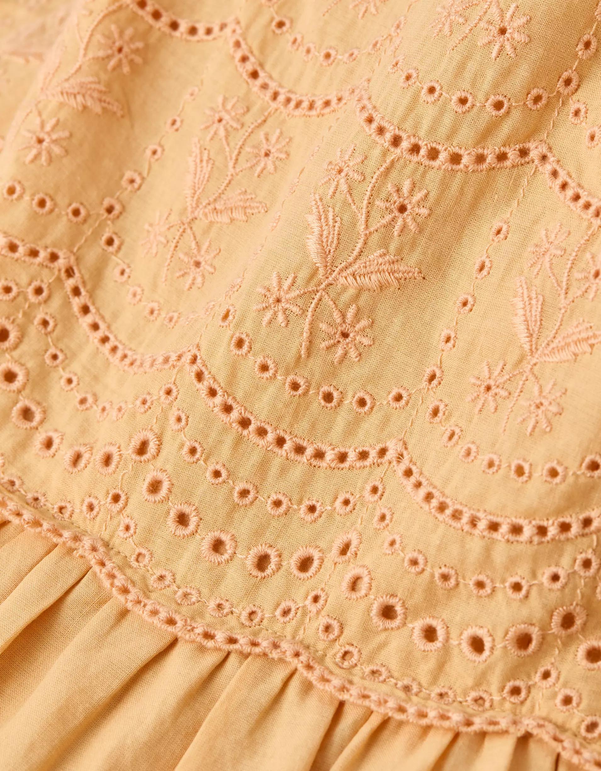 AE Scalloped Tiered Midi Dress Product Image