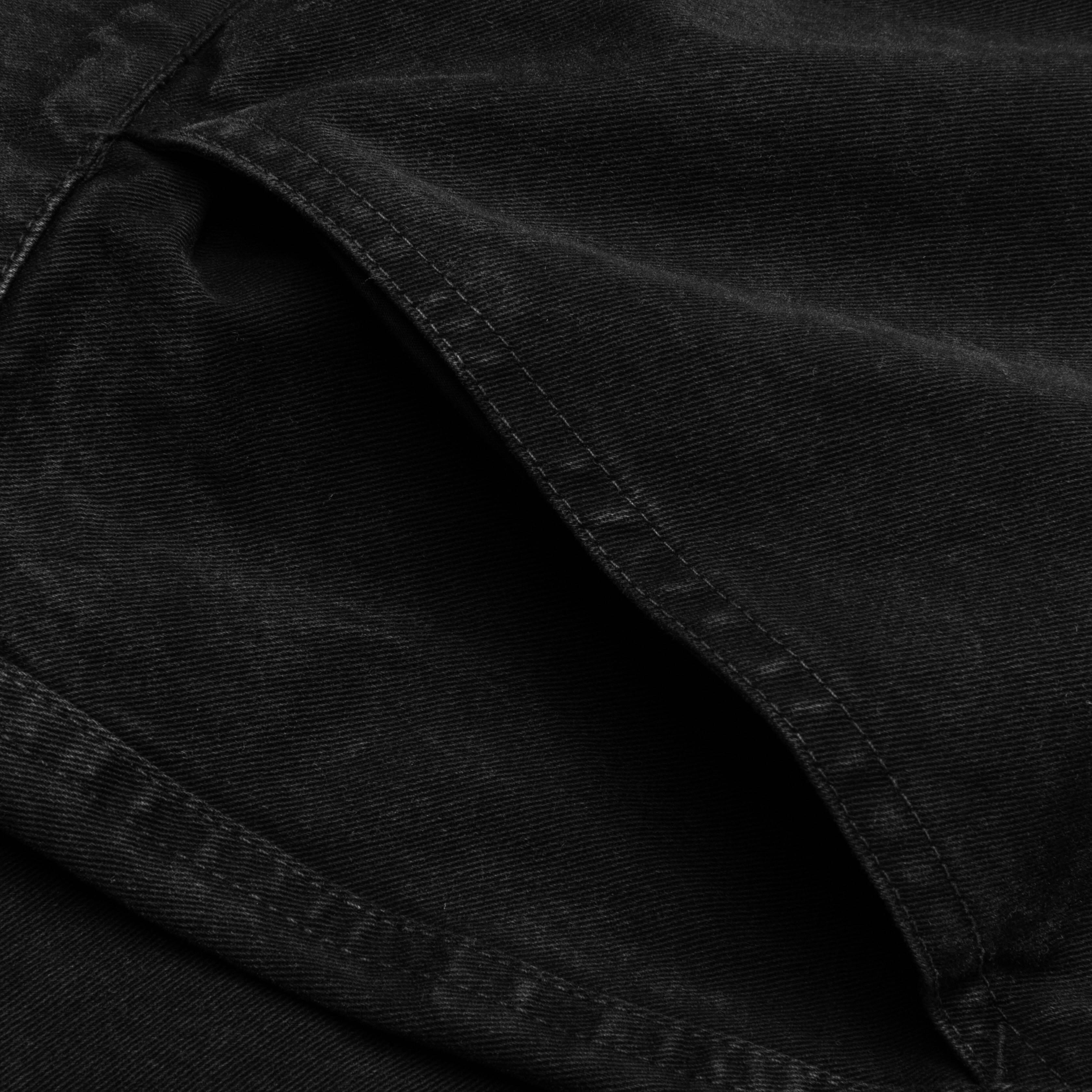 Washed Cotton Work Pant - Black Male Product Image