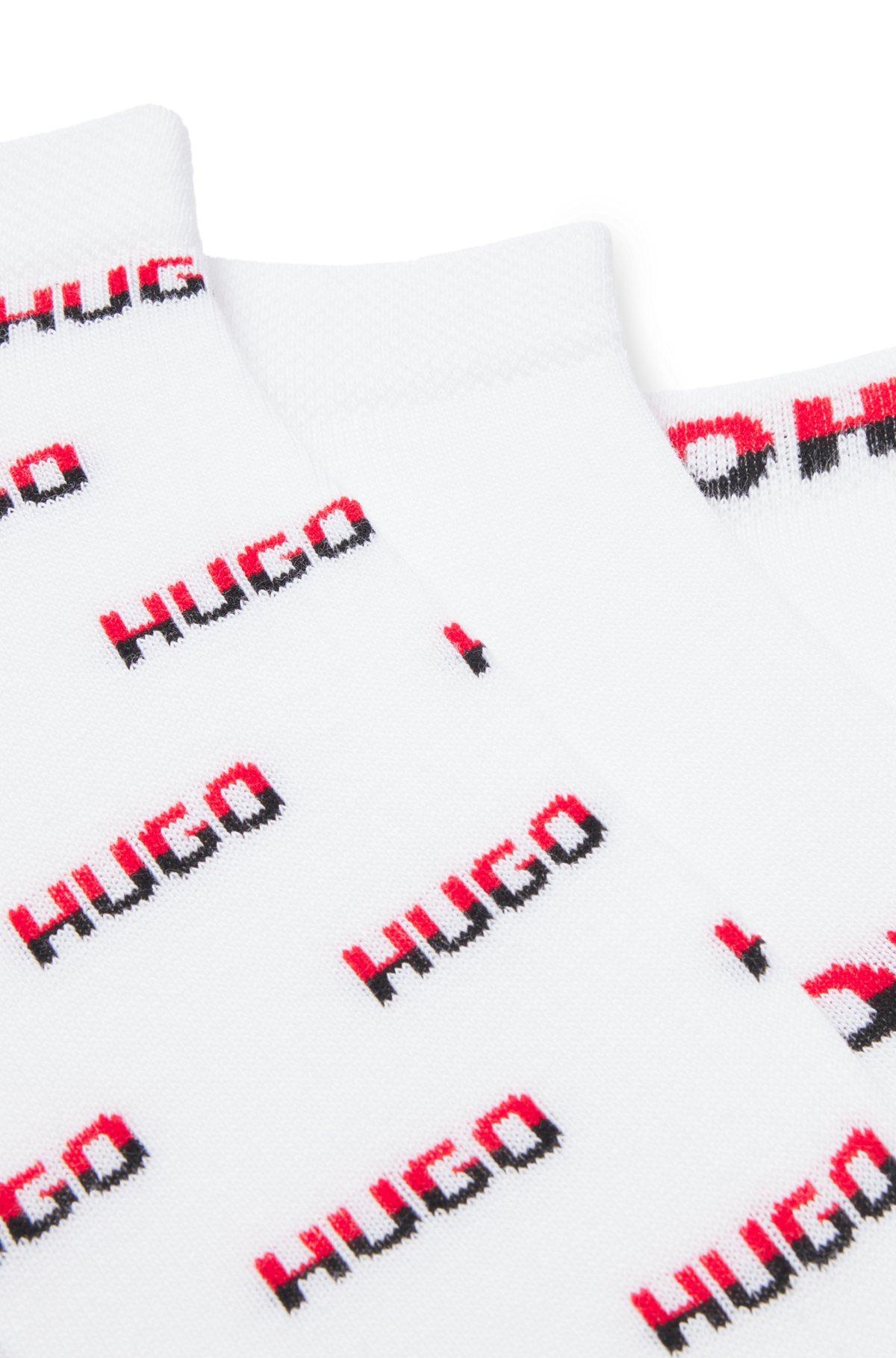 Three-pack of ankle-length socks with two-tone logos Product Image