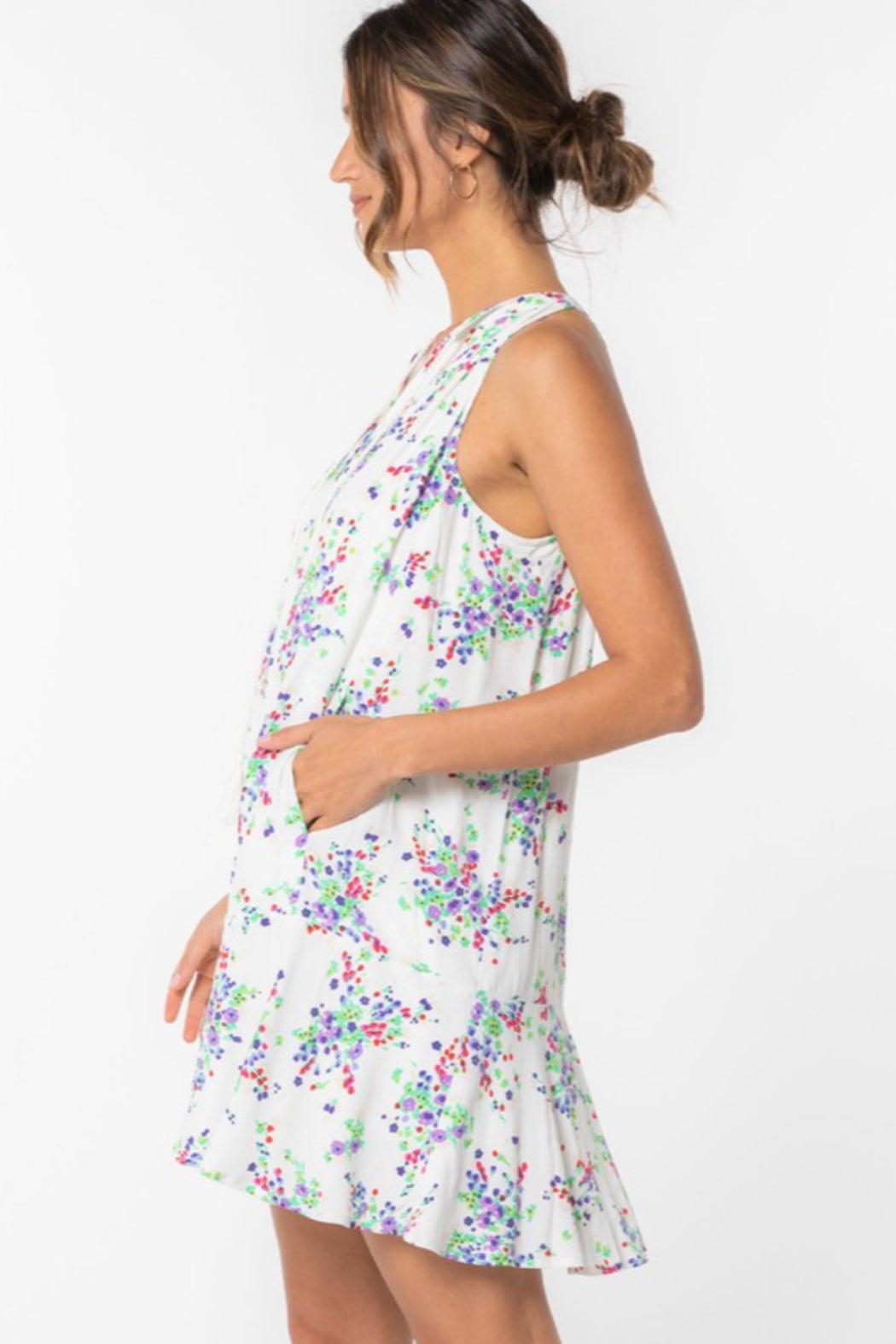 Ditsy Print Swing Dress Product Image