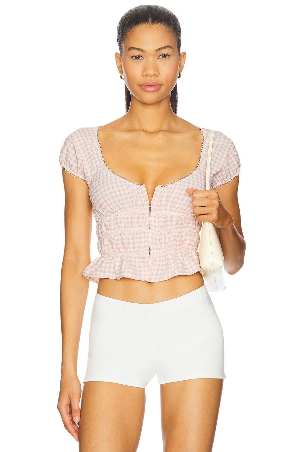 Petal Gingham Top For Love & Lemons Product Image