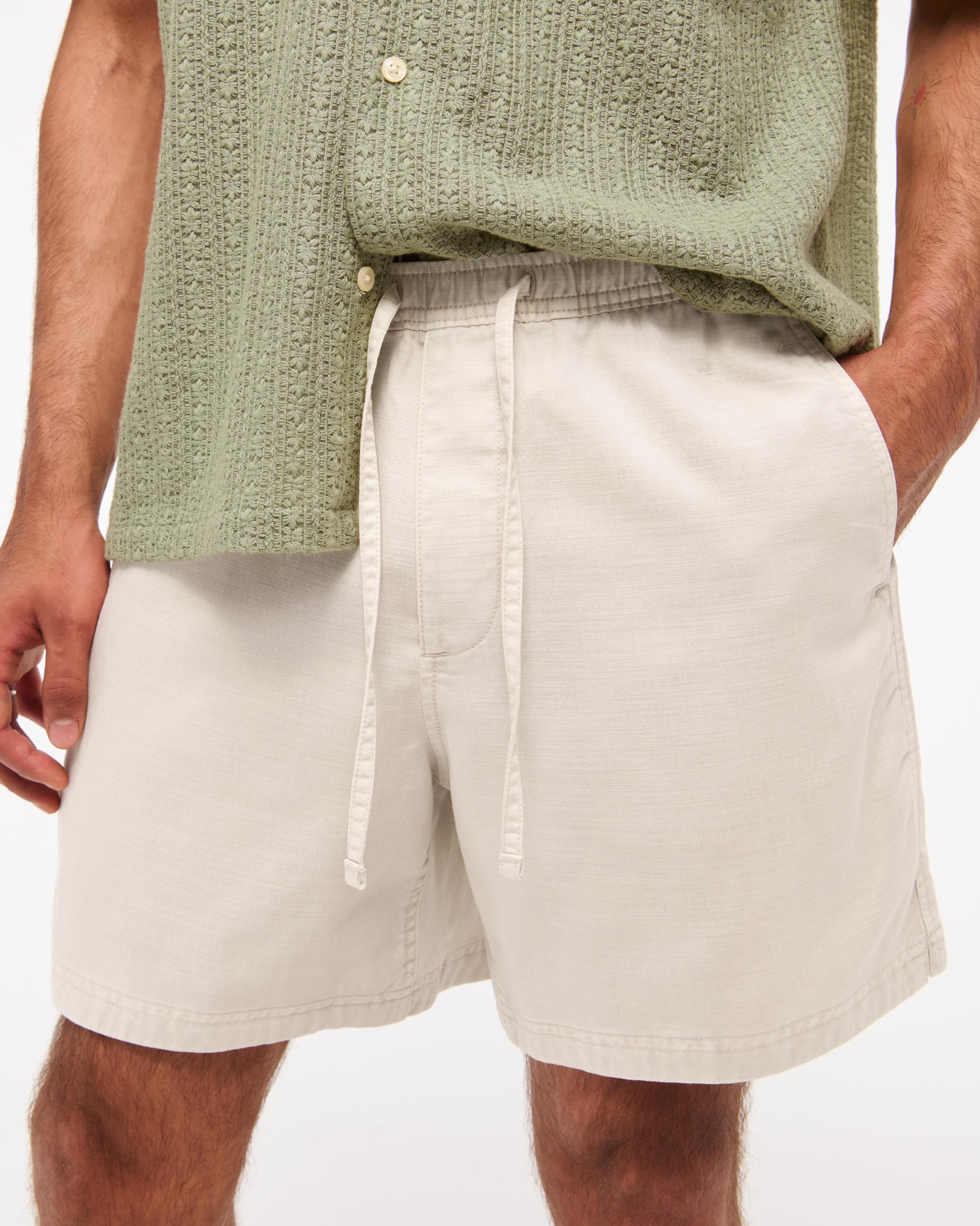 Cotton-Blend Pull-On Short Product Image