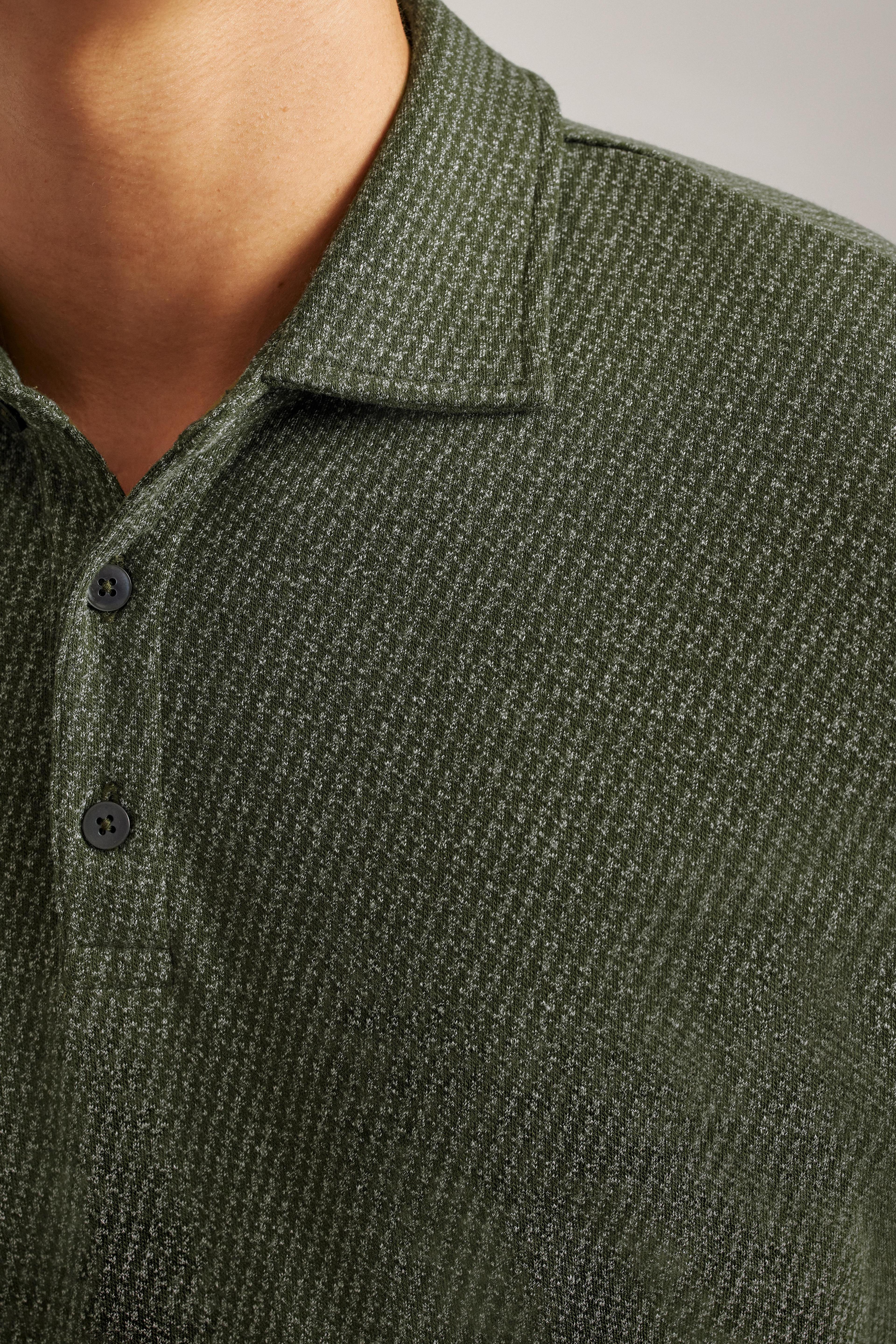 Luxe Long Sleeve Polo Product Image