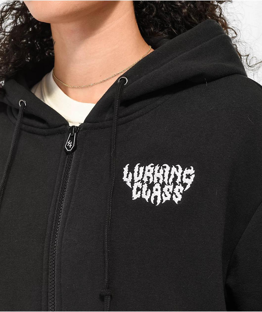 Lurking Class by Sketchy Tank Black Zip Hoodie Product Image