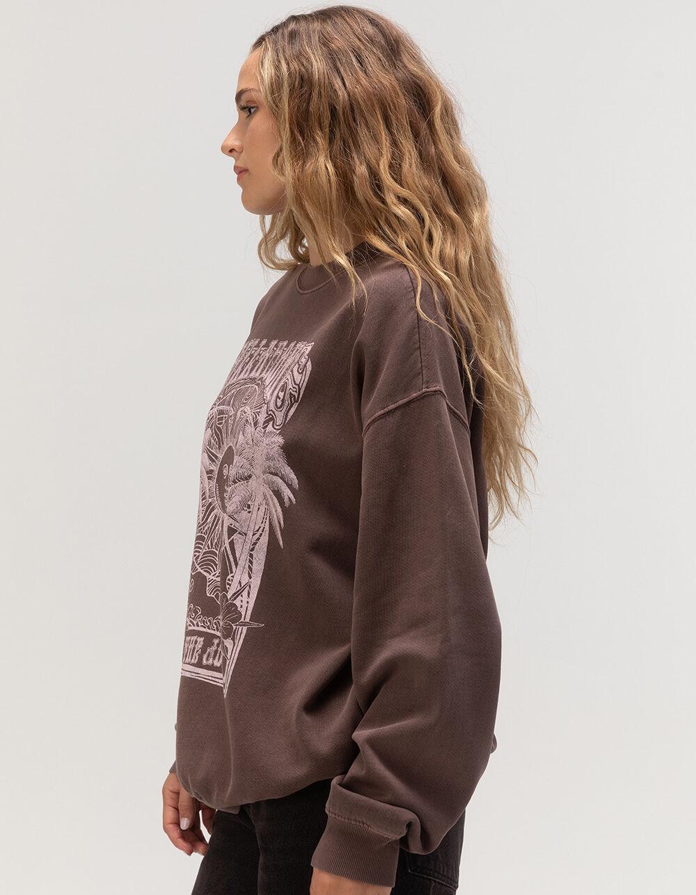 BILLABONG Kona Womens Crewneck Sweatshirt - MOCHA Product Image
