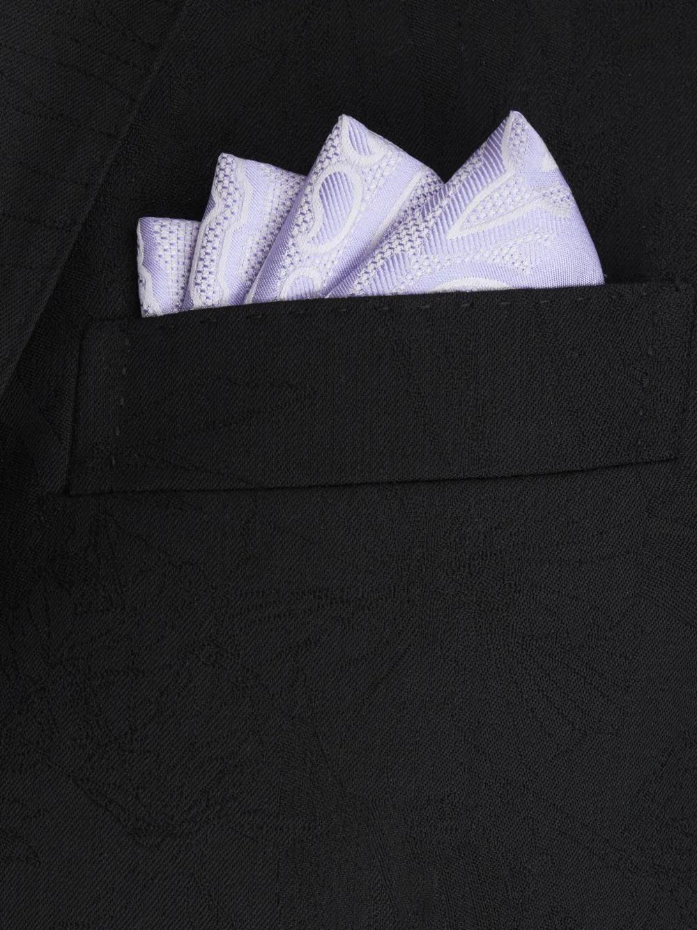 ETRO Jacquard Silk Pocket Square In Purple Product Image