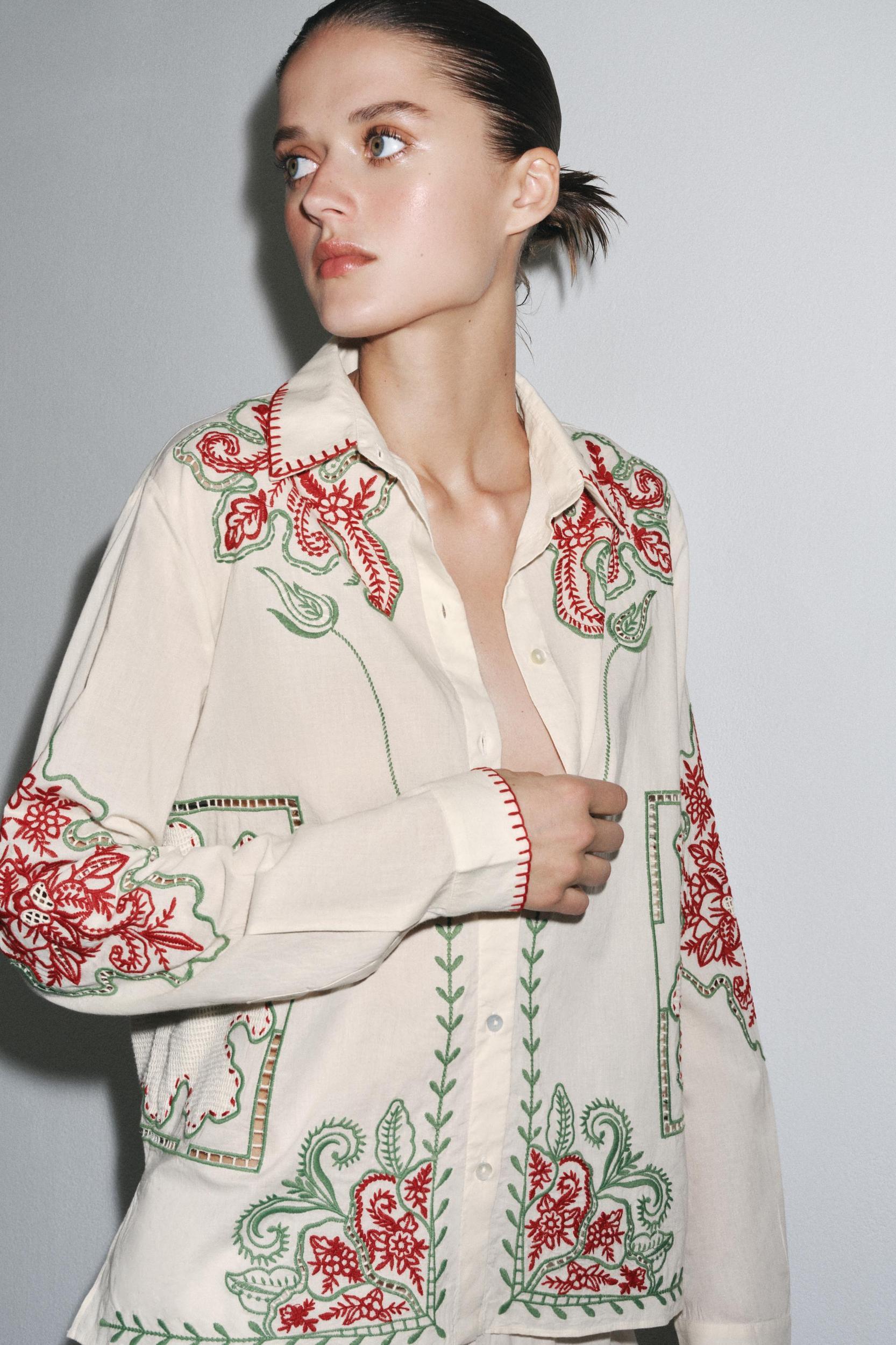 ZW COLLECTION EMBROIDERED SHIRT Product Image
