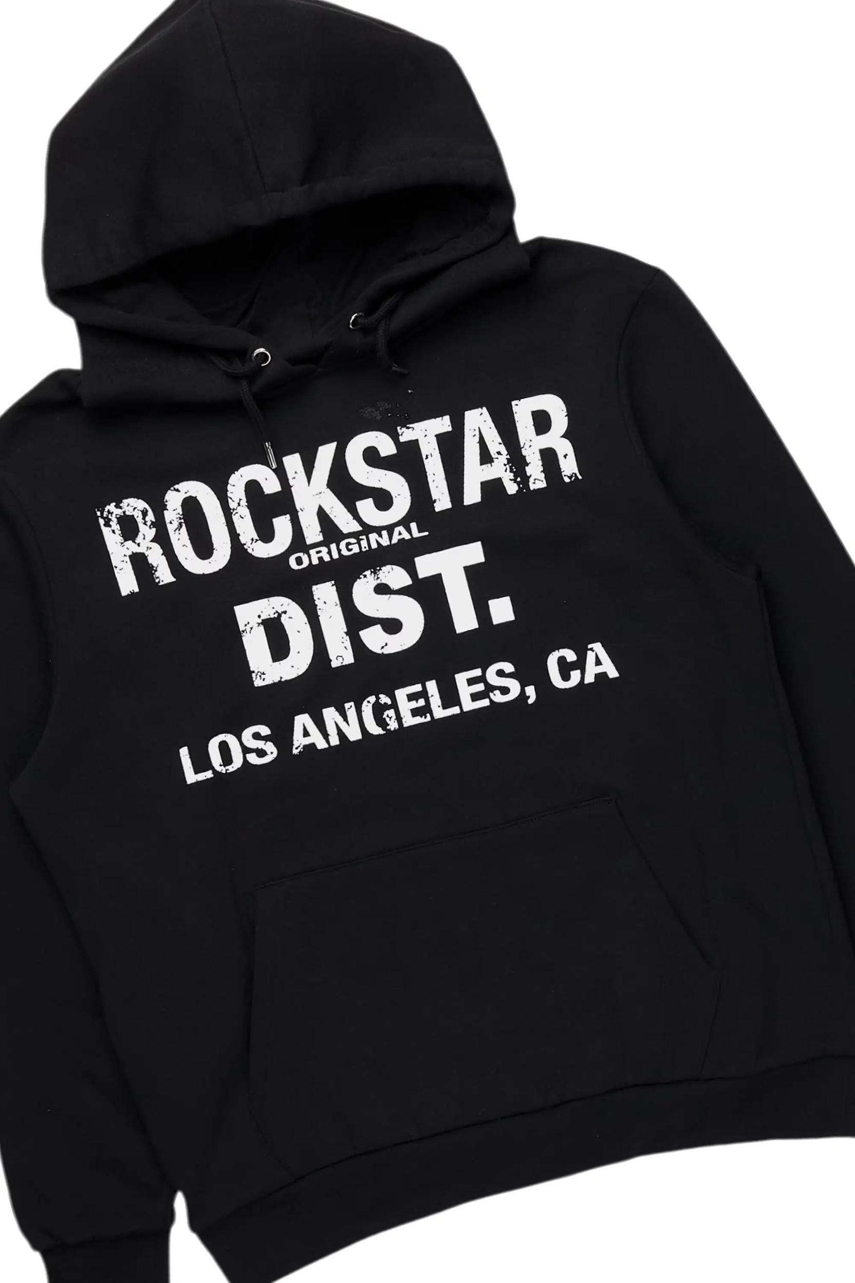 Lake Black Hoodie/Baggy Track Pant Set Male Product Image