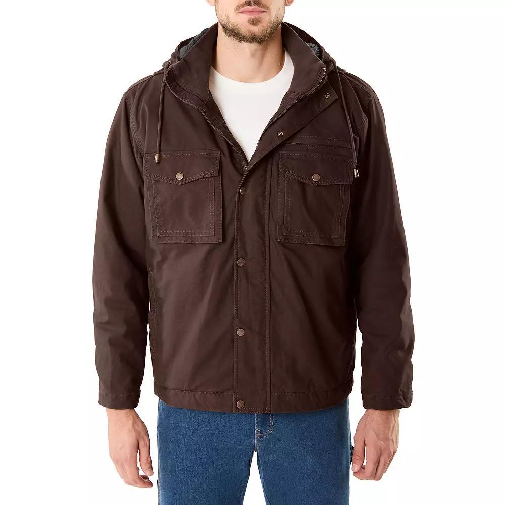 Smith's Workwear Sherpa-Lined Duck Canvas Hooded Work Jacket, Men's,  Product Image