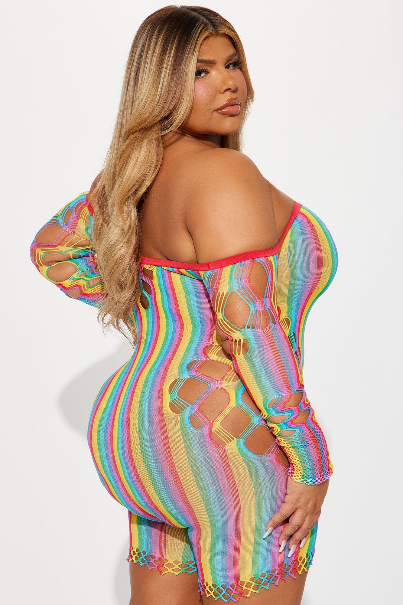 Ready For The Night Seamless Romper - Multi Color Product Image